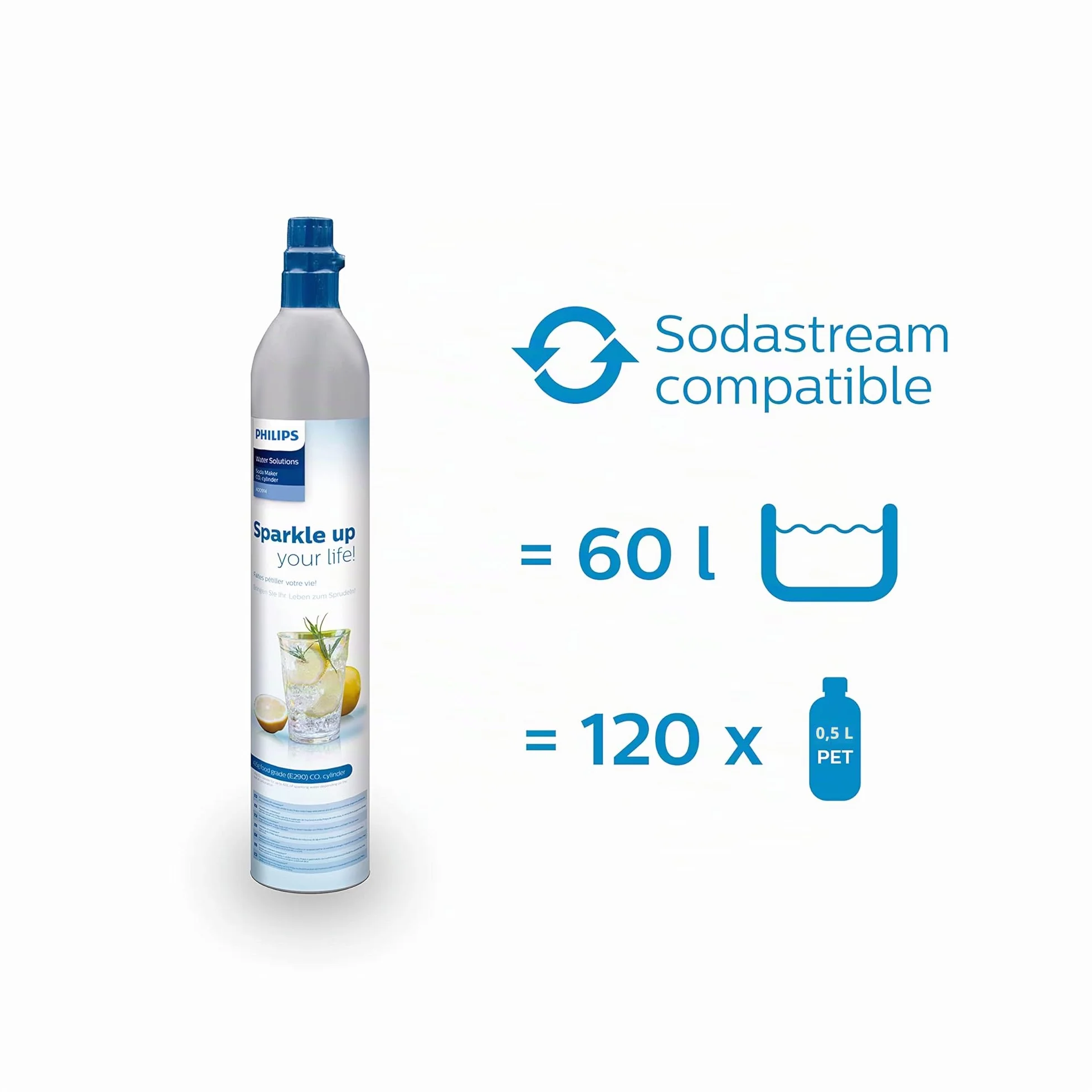 Philips ADD4901BK/10 Máquina para hacer refrescos Negro