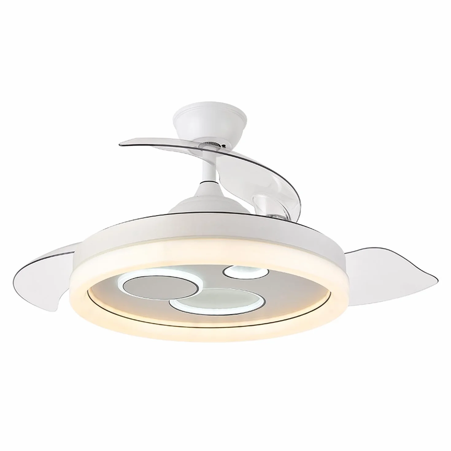 Ventilador Dc 72w 6120lm blanco 110d 3aspas Desp.3000-4000-6000k Remoto+ Temporizador+ Memoria