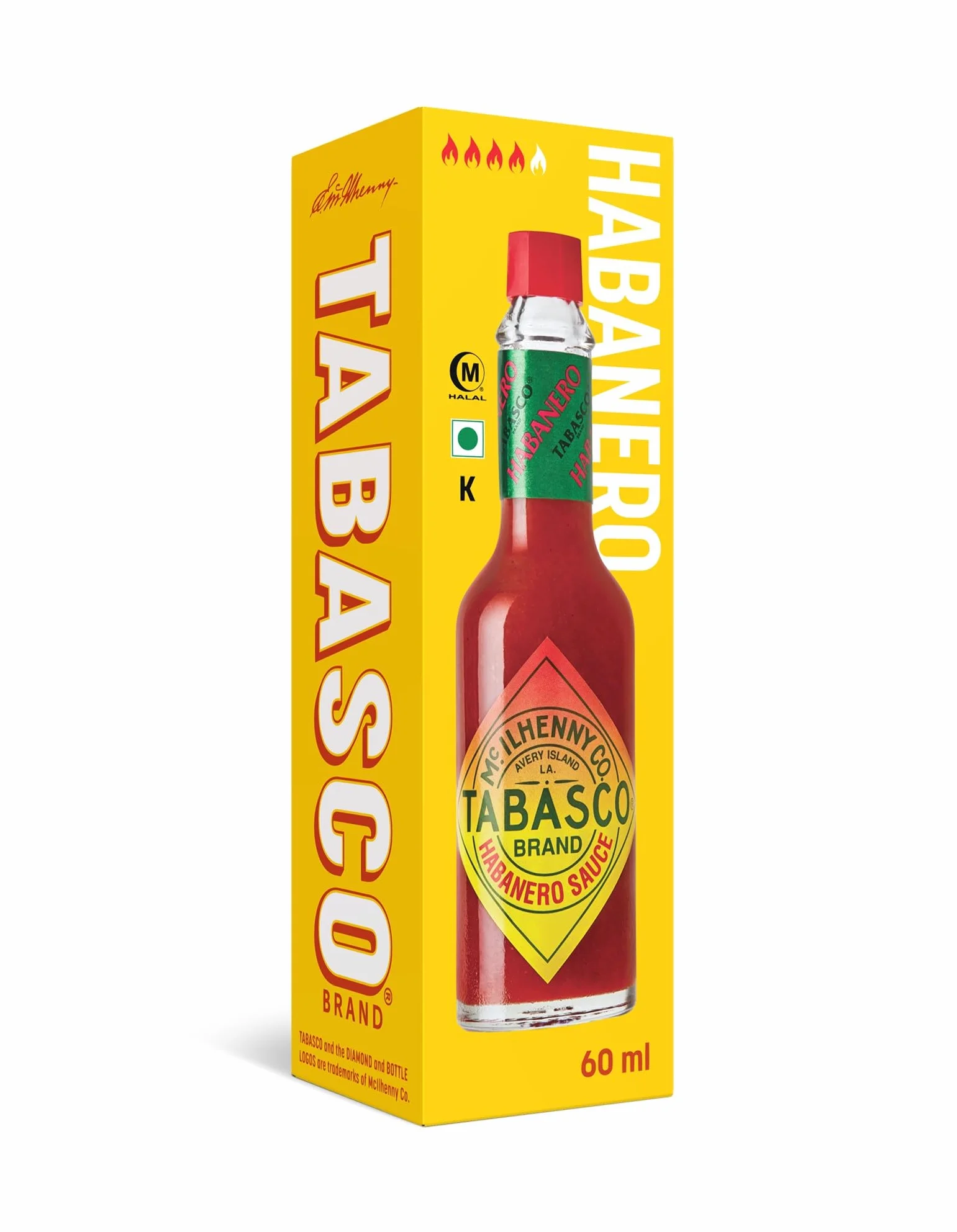 Tabasco Habanero Salsa Picante Sabor Fuerte 60 ml