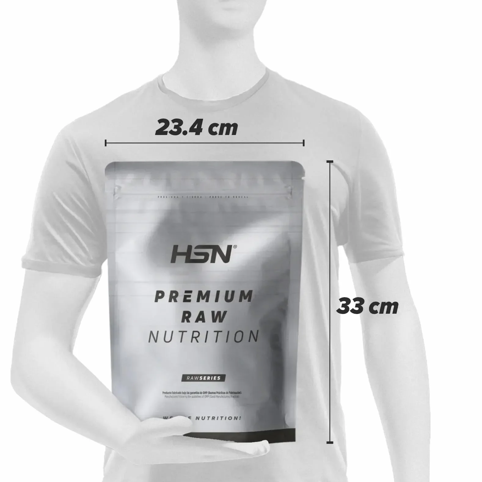 HSN Fructosa en Polvo 1 Kg 100% Cristalina Pura Carbohidrato para Bebidas Deportivas Vegano No GMO Sin Gluten
