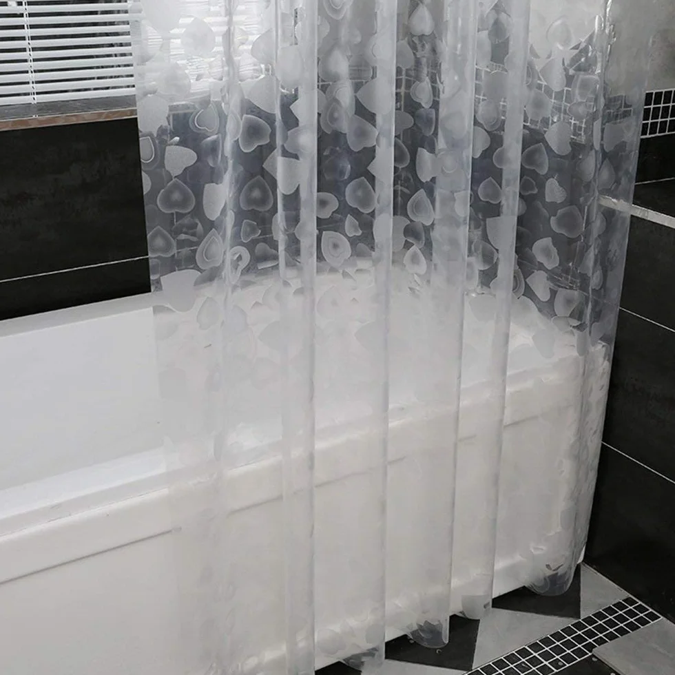 Cortina de ducha Mu Household para baño, cortina de ducha, impermeable, antimoho, cortina de ducha más gruesa (muchos tipos de tamaños) cortina antiarrugas, 240 x 200 cm.