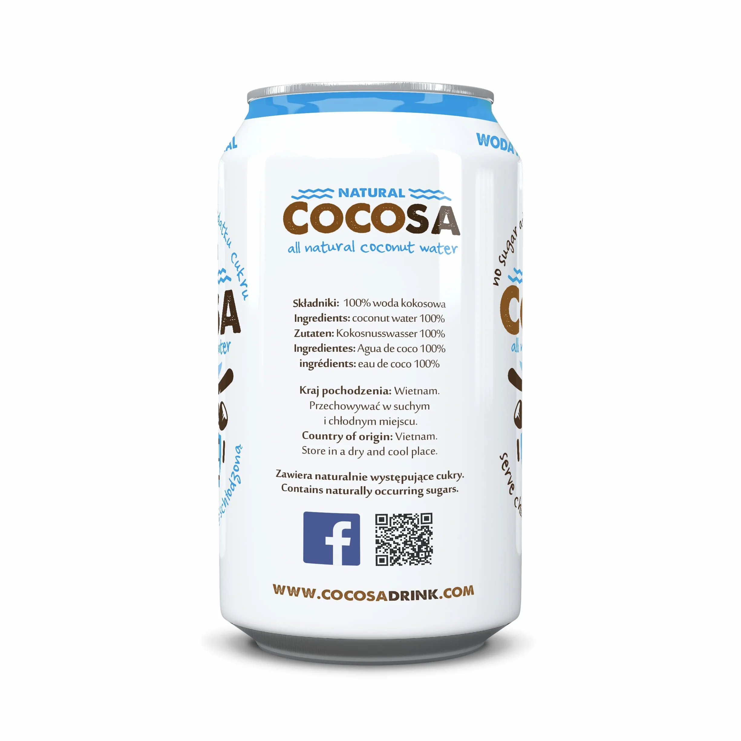 Cocosa Coconut Water Kokosnusswasser 330 ml ohne Kohlensäure aus Vietnam