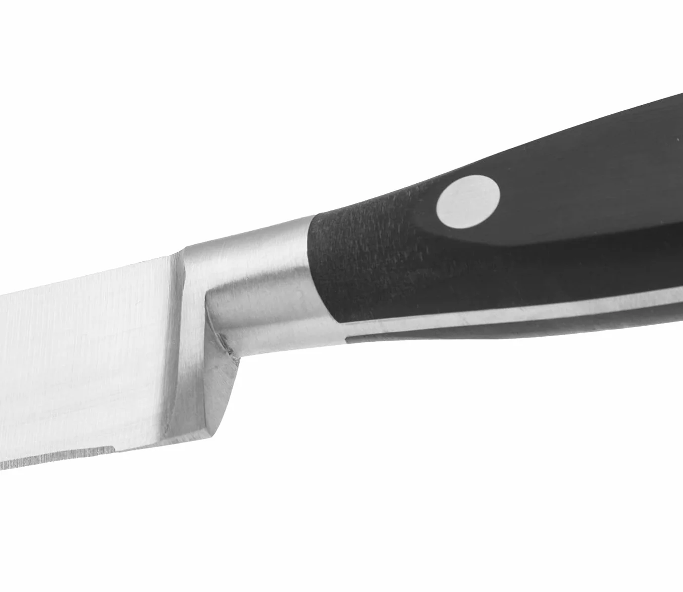 Arcos Cuchillo para filetear con Hoja Acero Inoxidable Nitrum 200 mm. Cuchillo afilado para filetear carne y pescado. Mango ergonómico polioximetileno POM. Serie Riviera. Color negro.