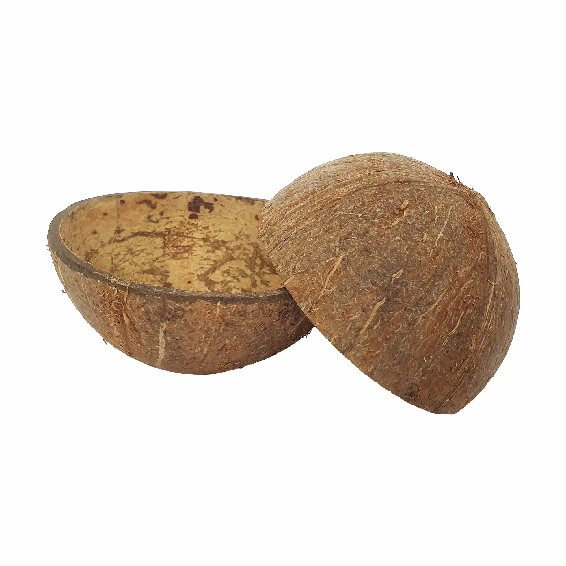 Mitades de cáscara de coco Lakpura 2 piezas