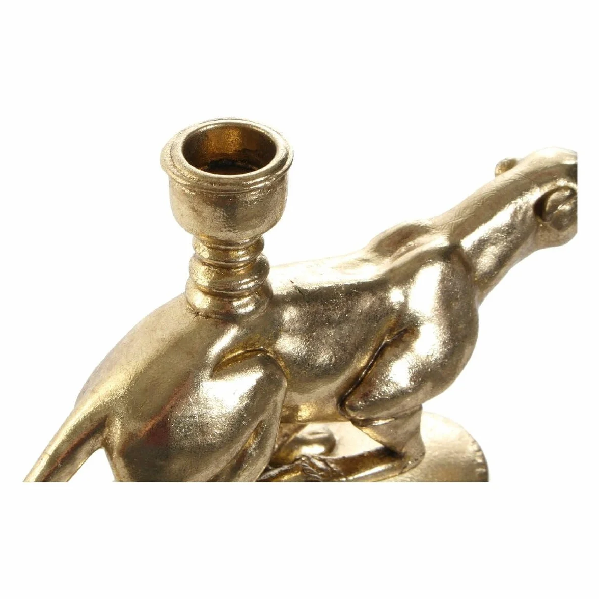 Candelabro Dkd Home Decor Resina Leopardo (25 X 6 X 14 Cm)