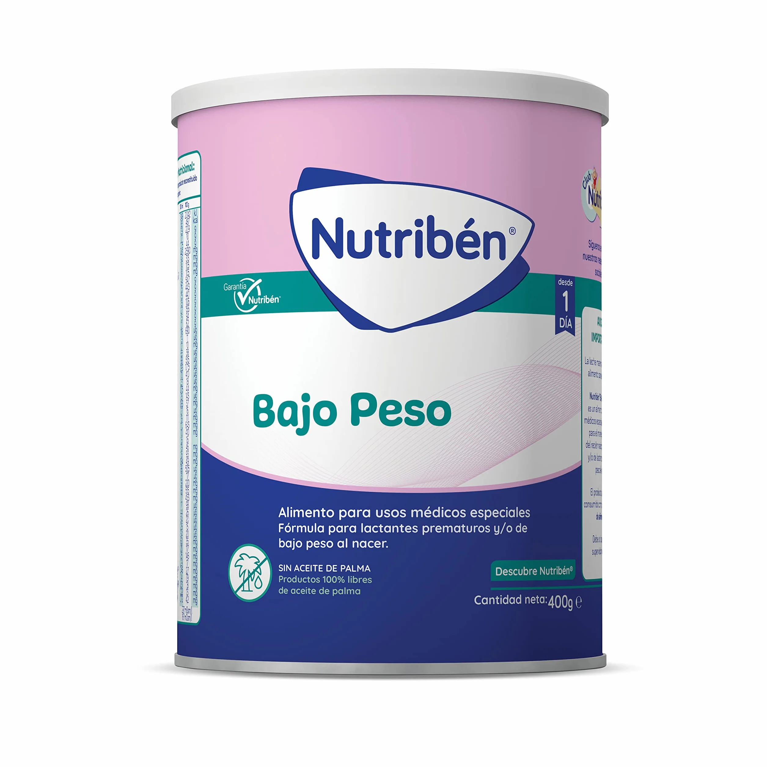 Nutribén Bajo Peso Leche en Polvo para Bebés Prematuros 400g