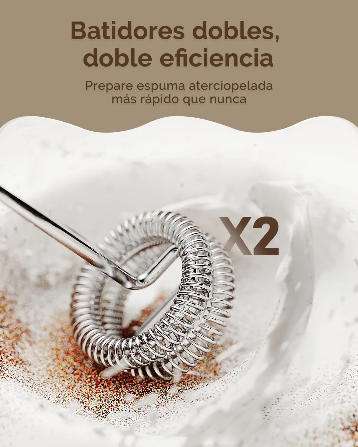 Maestri House Espumador de leche recargable, máquina de espuma eléctrica de mano, impermeable, desmontable, para matcha, latte, capuchino (Gris medio y plateado)
