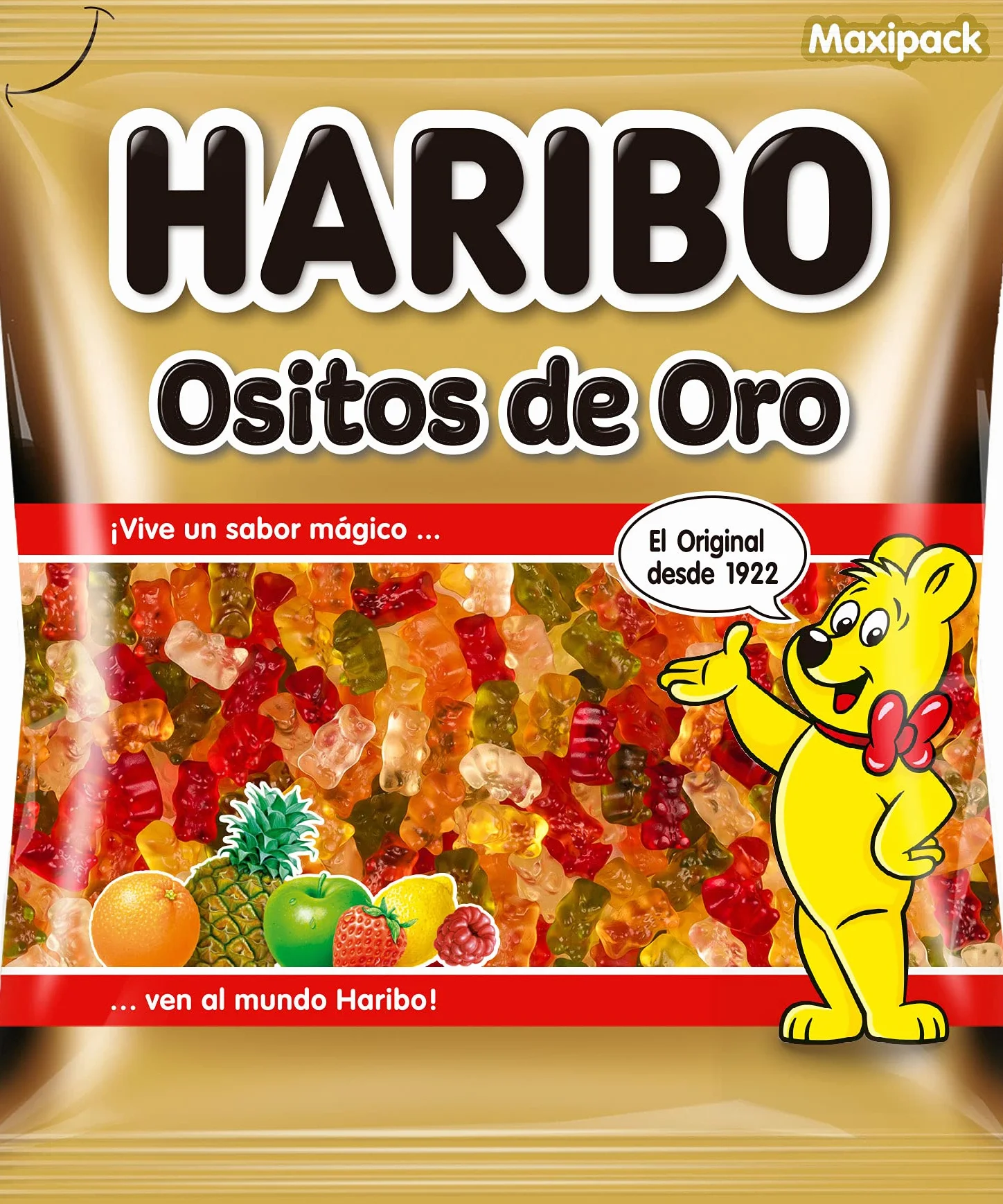 HARIBO Ositos De Oro Frutas Mezcladas 1000 Gramo