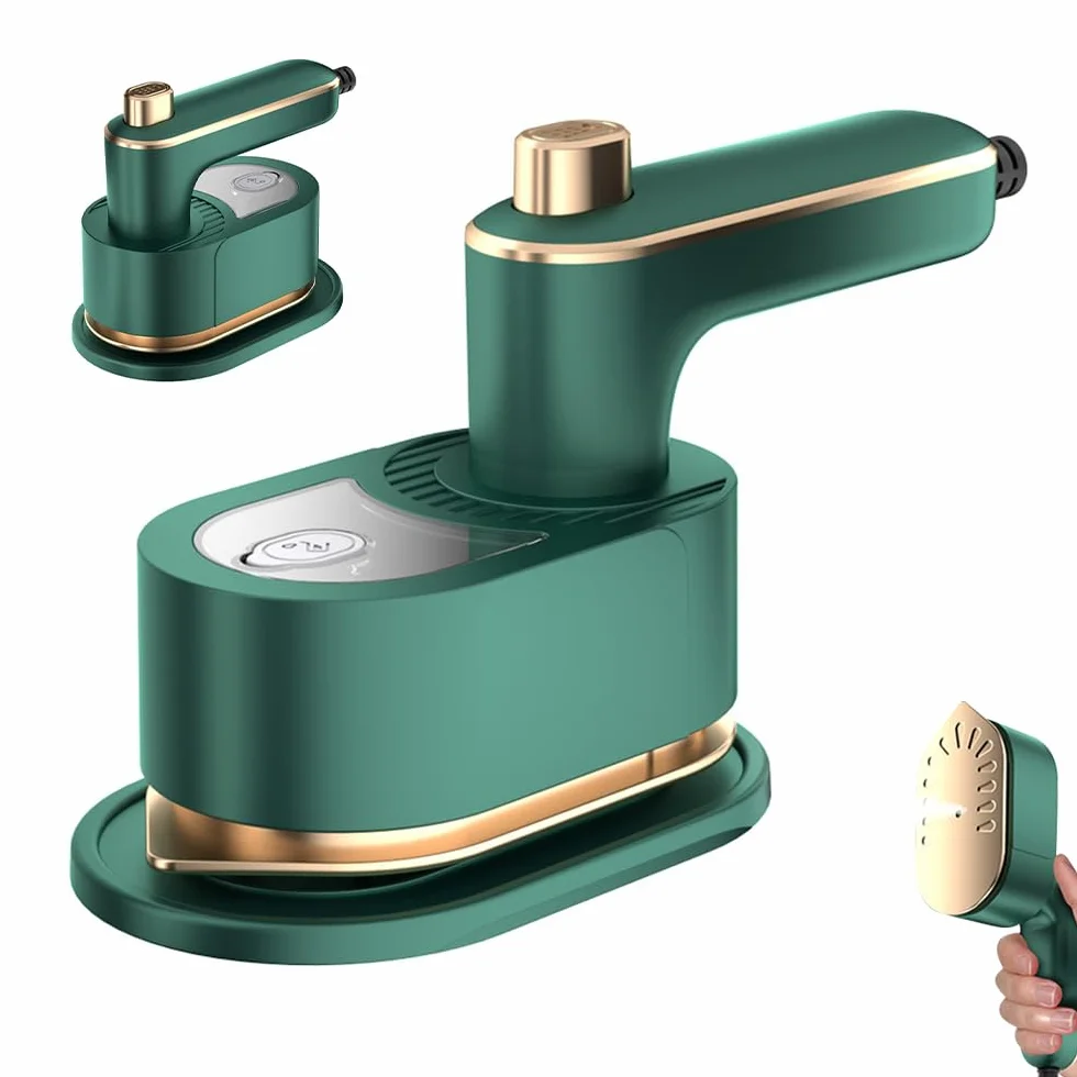 Mini Plancha De Vapor Portatil,Mini Plancha de Viaje,Plancha De Vapor Portátil,Mini Plancha de Mano con Depósito Agua 50 ML,Mini Plancha Ropa,Plancha Ropa Viaje Pequeña para Familia y Viaje