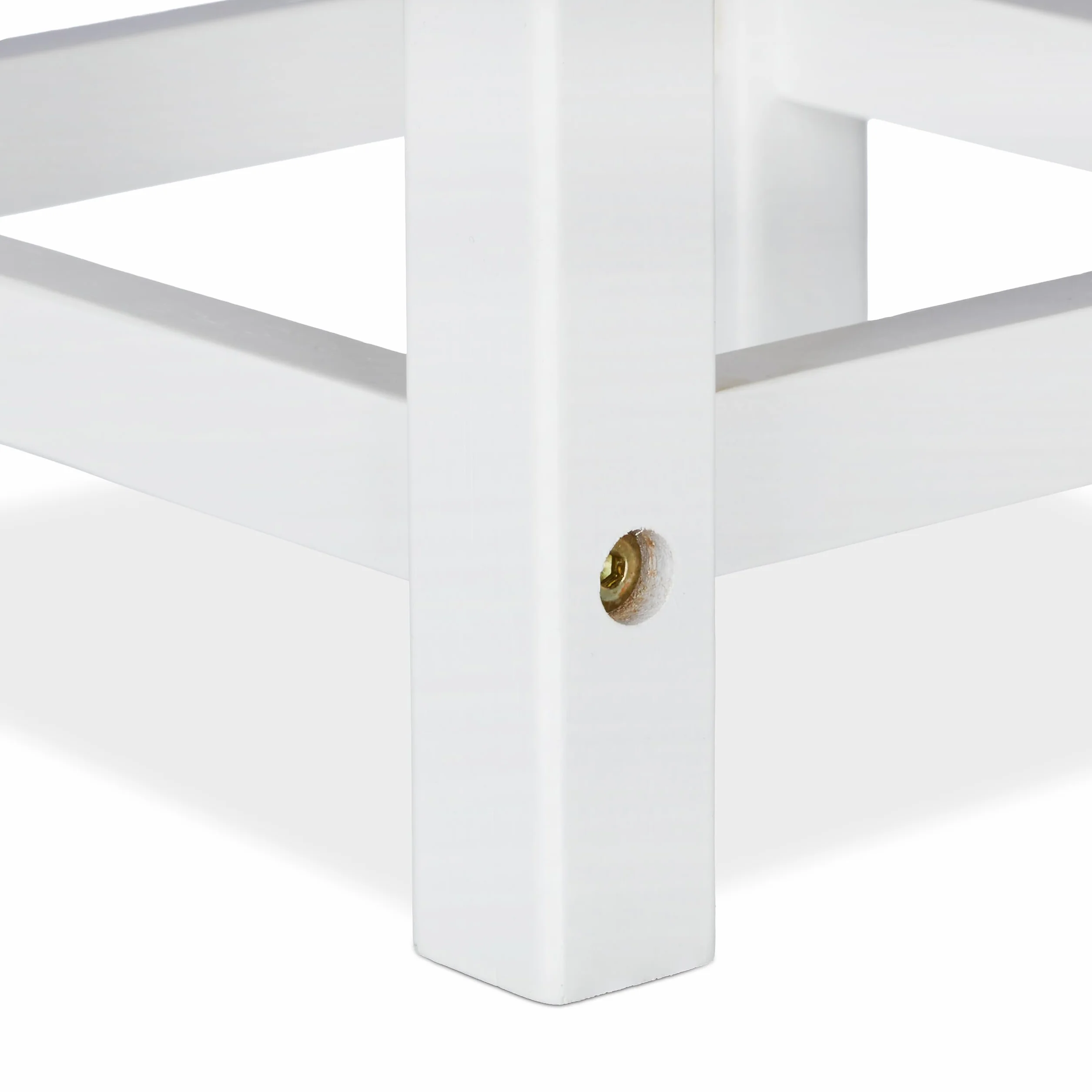 Relaxdays – Silla para niños Rustico de bambú, para niños y niñas, Asiento para el Dormitorio de los niños, 50 x 28.5 x 28 cm, Color Blanco y marrón Natural