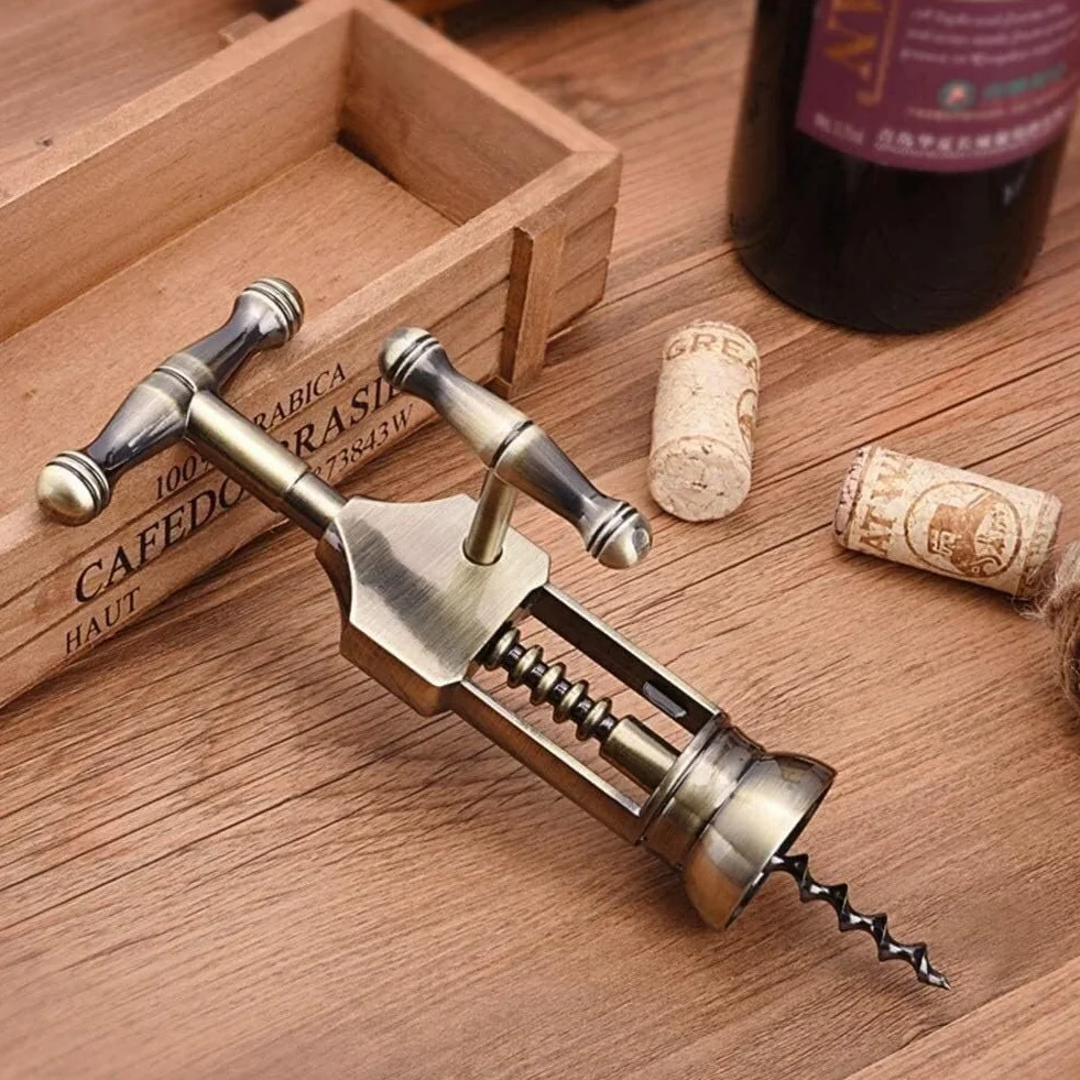 Sacacorchos con alas, Sacacorchos abridor de botellas vino multifuncional for camareros acero inoxidable