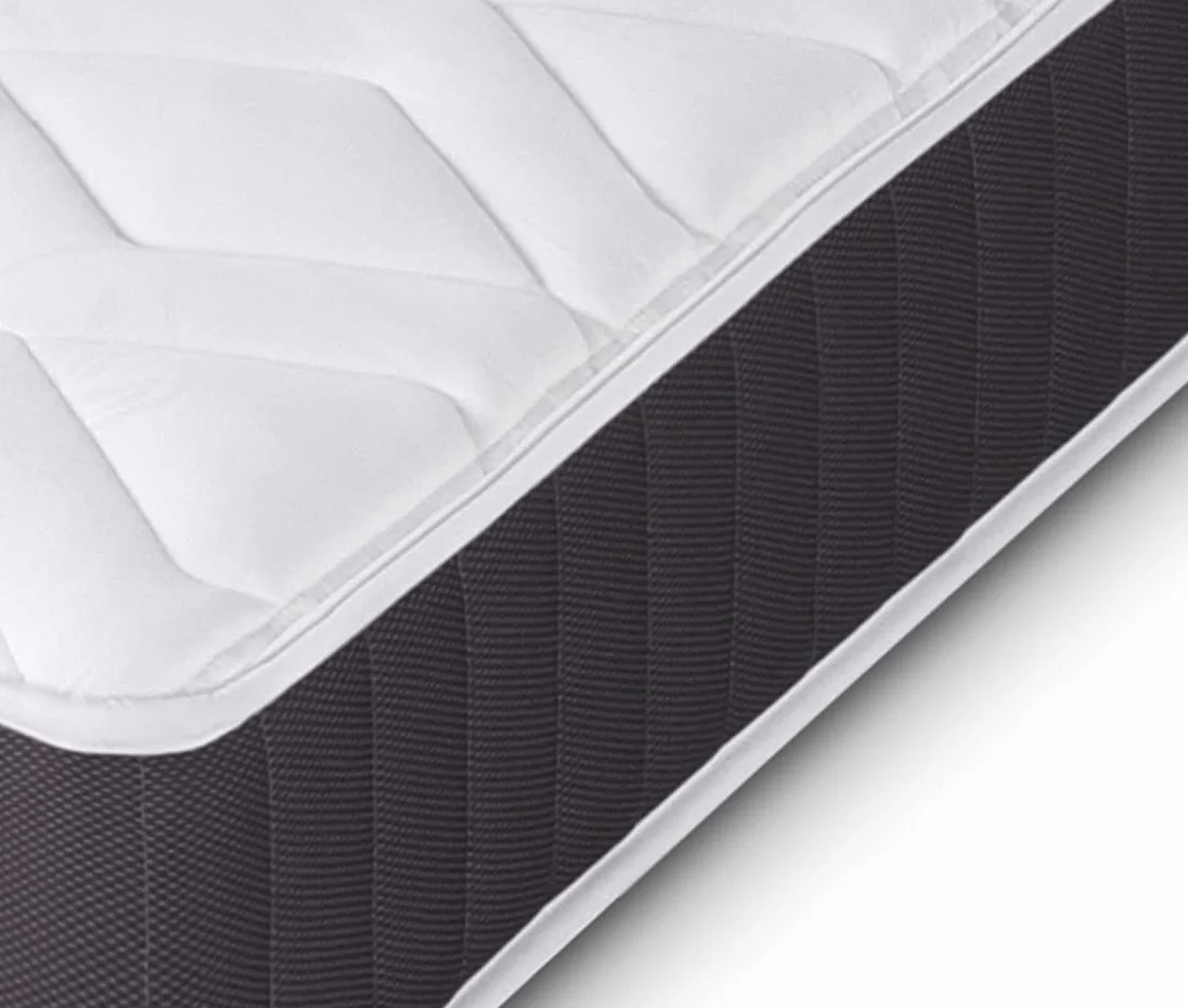 DORMIDAN Canapé Abatible Gran Capacidad 135x190 cm Blanco con Colchón Viscoelástico y Almohada