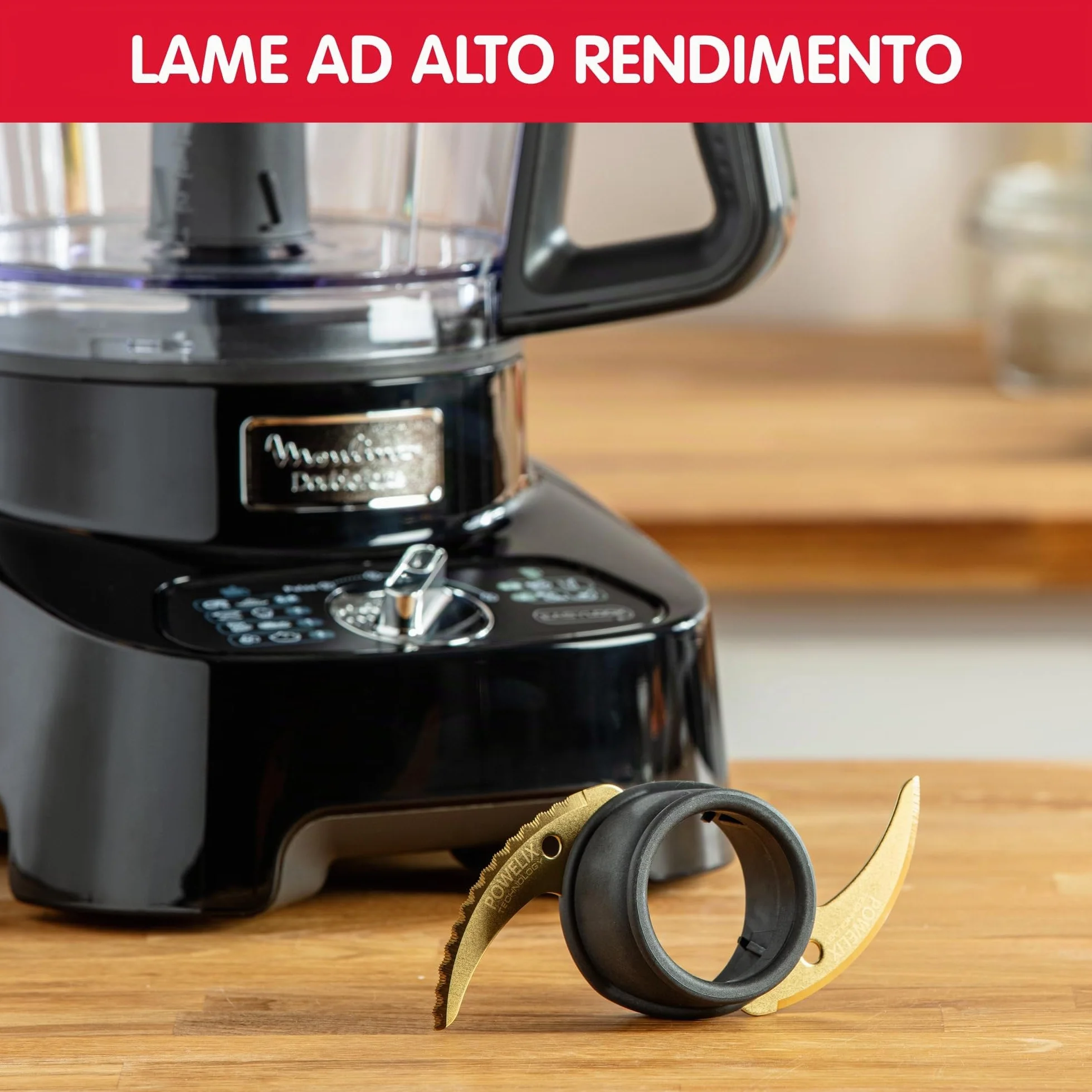 Moulinex Robot Multifonction, 8 accesorios, 6 vitesses, DoubleForce FP821811 - Robot de cocina multifunción, plástico, color negro