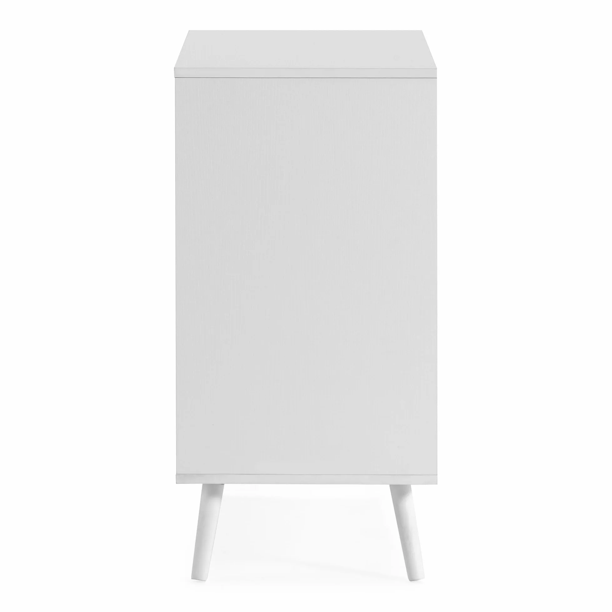HOMN LIVING Cómoda de Noche Telmo 3 cajones Color Blanco, 80 cm (Ancho) 40 cm (Profundo) 80 cm (Altura)