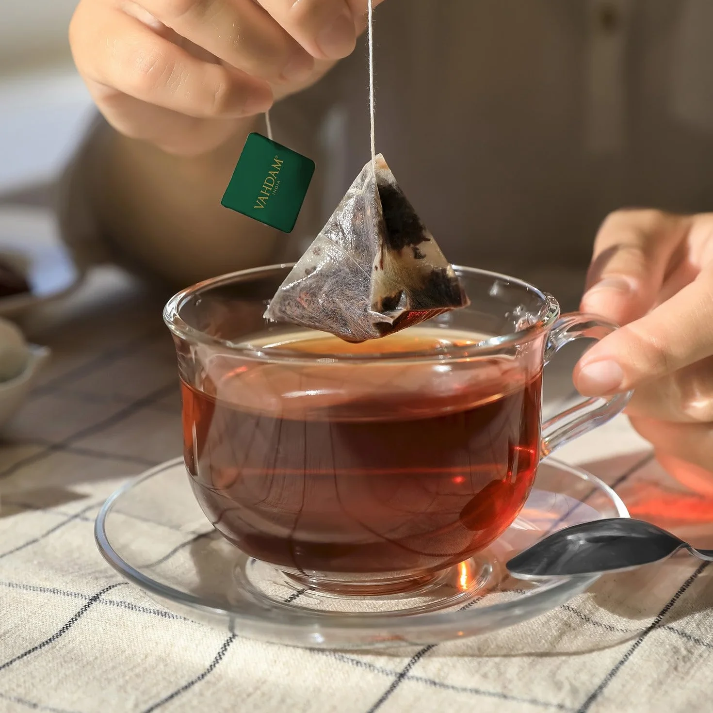 VAHDAM Té Negro Surtido 5 Sabores 20 Bolsitas Piramidales Assam Darjeeling Sin Gluten