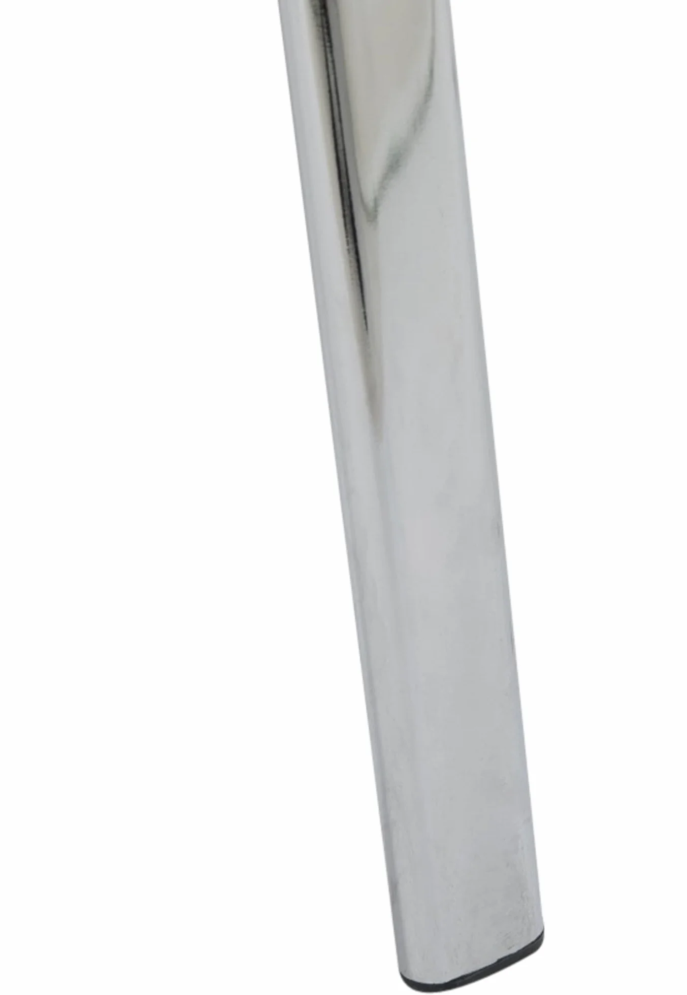 CLP Silla De Conferencia Ken Chrom En Simil Cuero I Silla Confidente Apilable I Silla De Oficina Sin Ruedas con Base de Metal I Color:, Color:Blanco
