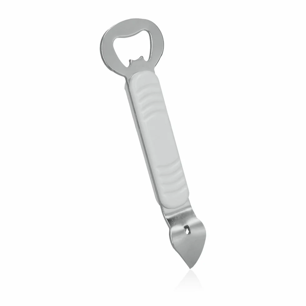 Metaltex Descapsulador con pinchabotes, Blanco, 15x5x2cm