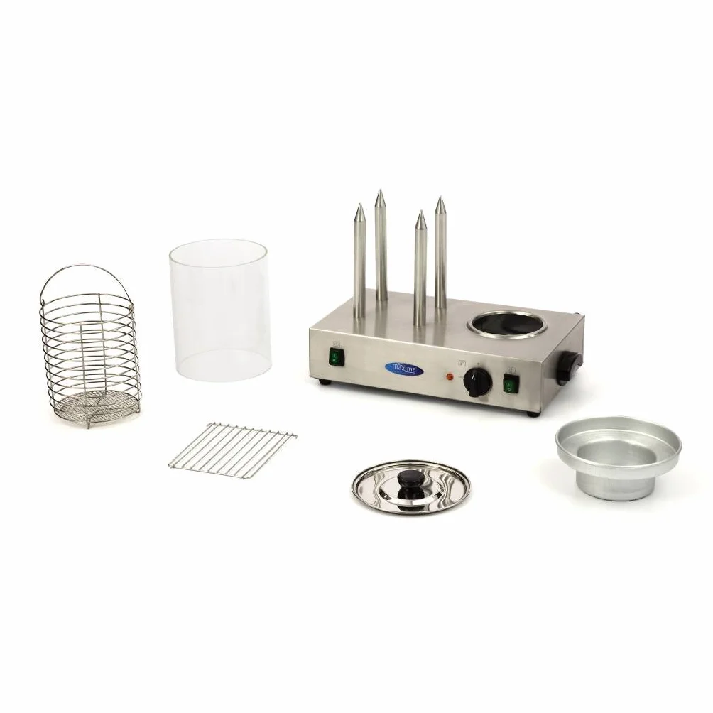 Maxima Macchina per Hot Dog con 4 barre riscaldanti