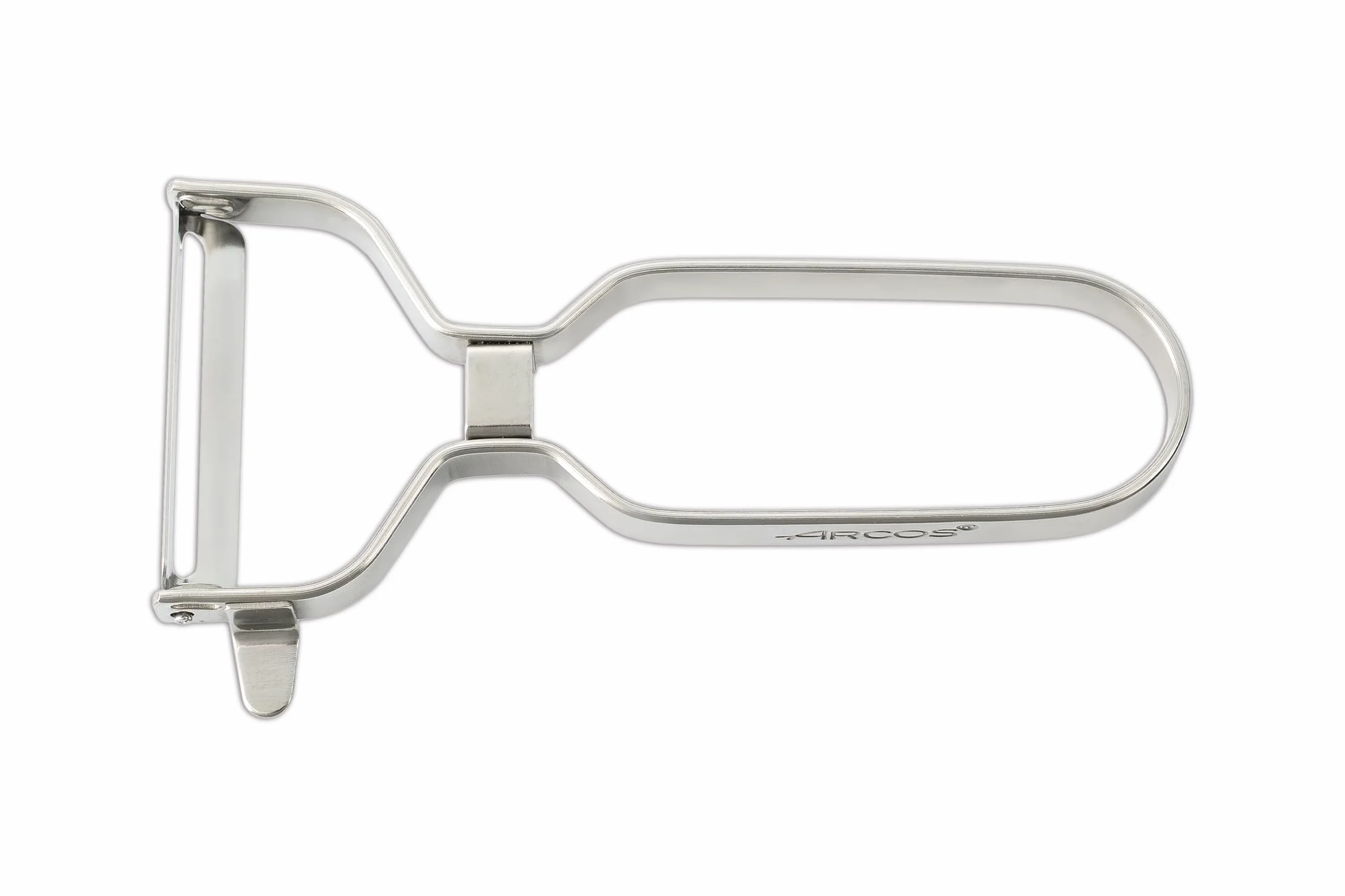 ARCOS Pelador Profesional 130mm Acero Inoxidable Cromado para Frutas y Verduras