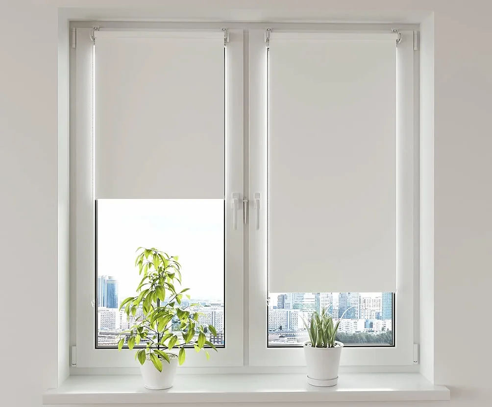 Sonello Persiana Enrollable Blackout 65x210cm Gris Claro sin perforación