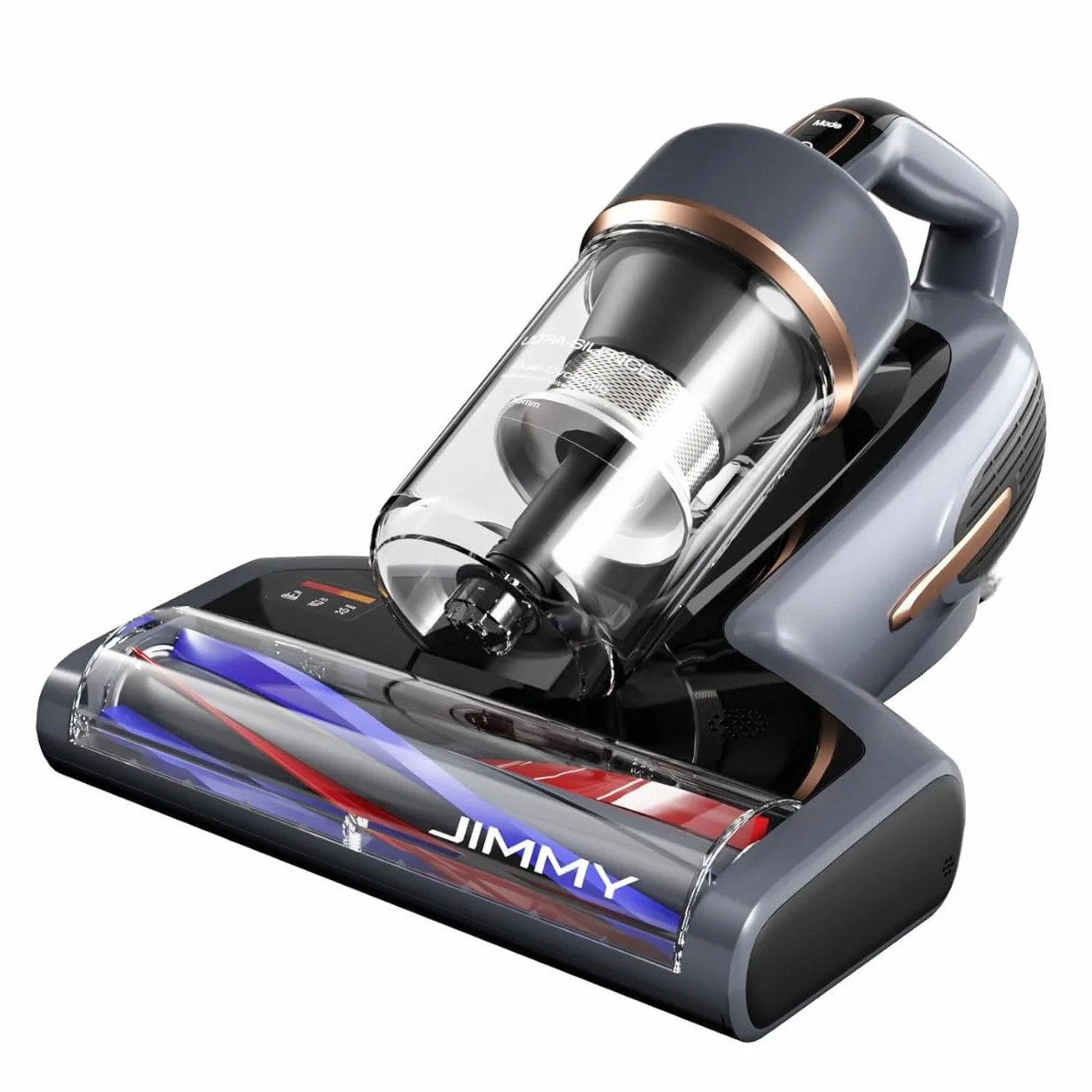 Jimmy BX7 Pro MAX Aspirador de Ácaros 700W, Limpiador de Colchones Aspirador de Cama con Luz UV-C,Viento Caliente 65℃ y Calentador de Grafeno, Sensor de Polvo,Función de Iones Negativos, Pantalla LED