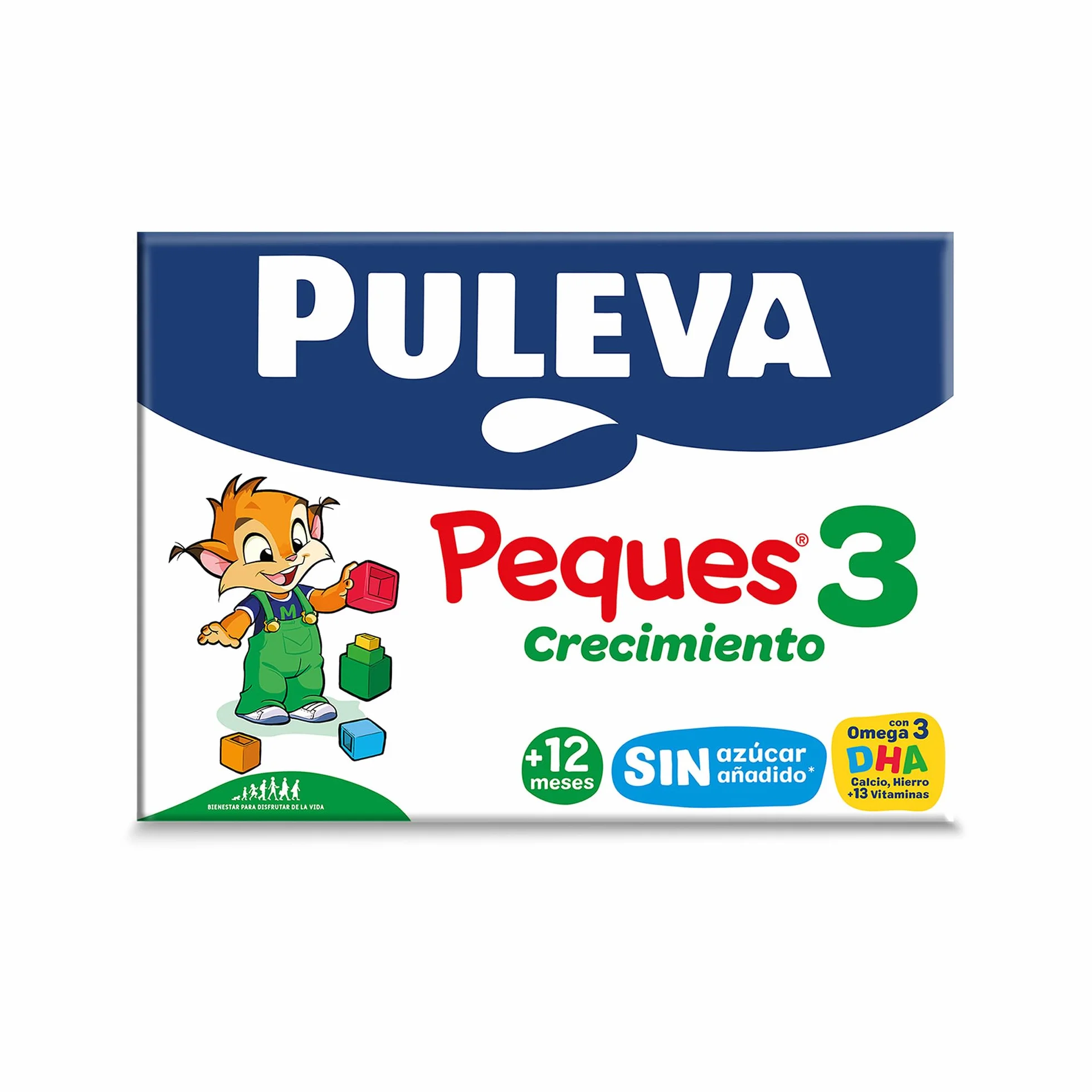 Puleva Peques 3 Leche de Crecimiento +12 Meses Pack 6 x 1l