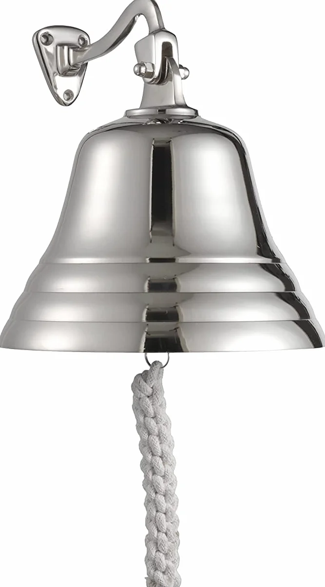 Campana para Colgar en la Pared, Barco, Escuela, 6 Pulgadas, 8 Pulgadas