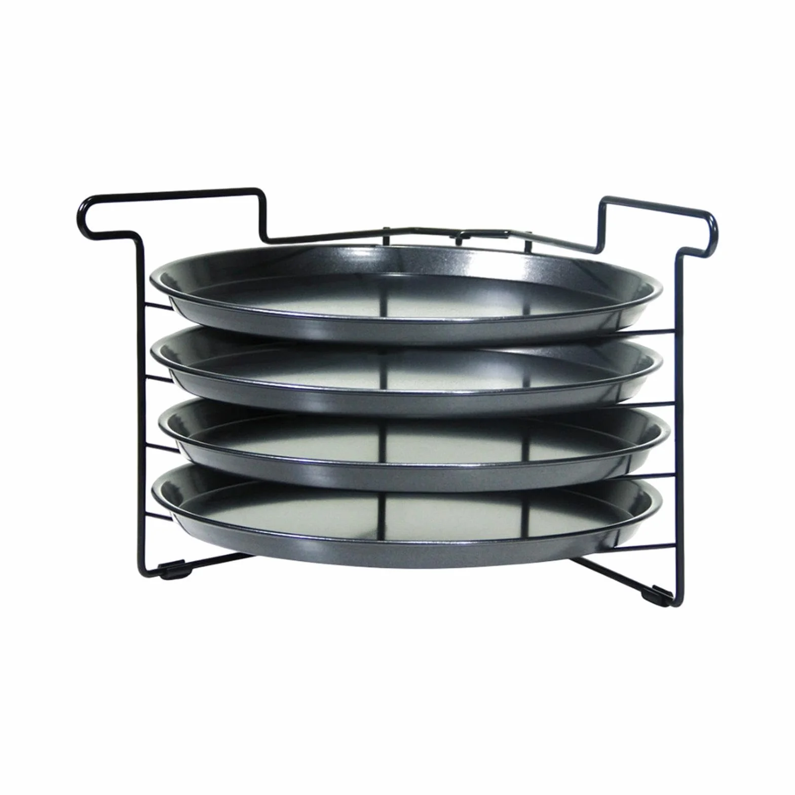 Juego de Rejillas para Hornear Pizza Estante plegable con 4 capas, robusto | Rejilla para hornear pizza en la cocina casera, restaurantes, , panaderos, pasteleros y principiantes
