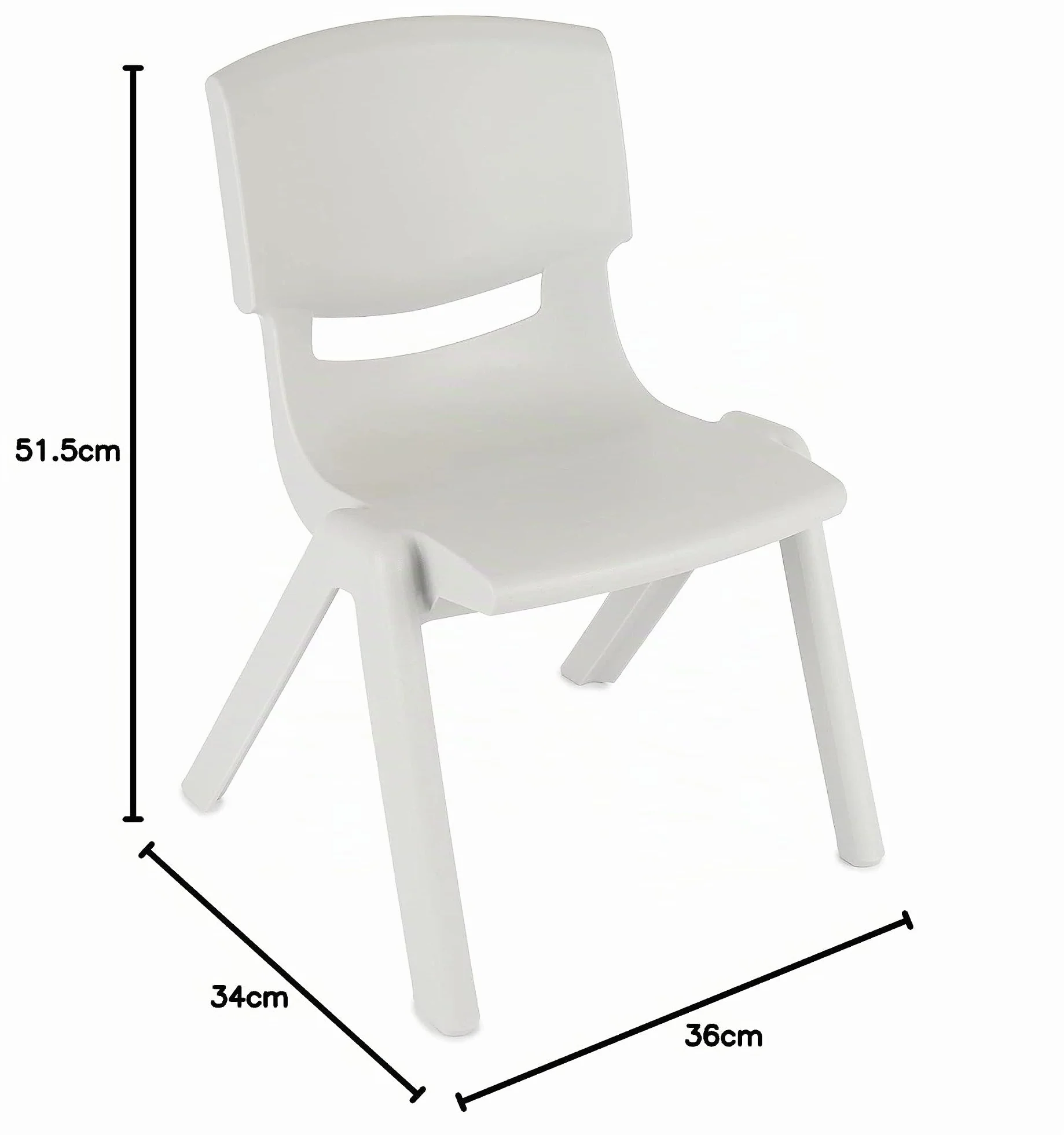 BIECO Silla Infantil hasta 80 kg Cargable | Apilable y Antivuelco | para Interior y Exterior | Silla Plastico Infantil Sillon Bebe Sillones Infantiles Sillón Infantil Silla Infantil Plastico Niño