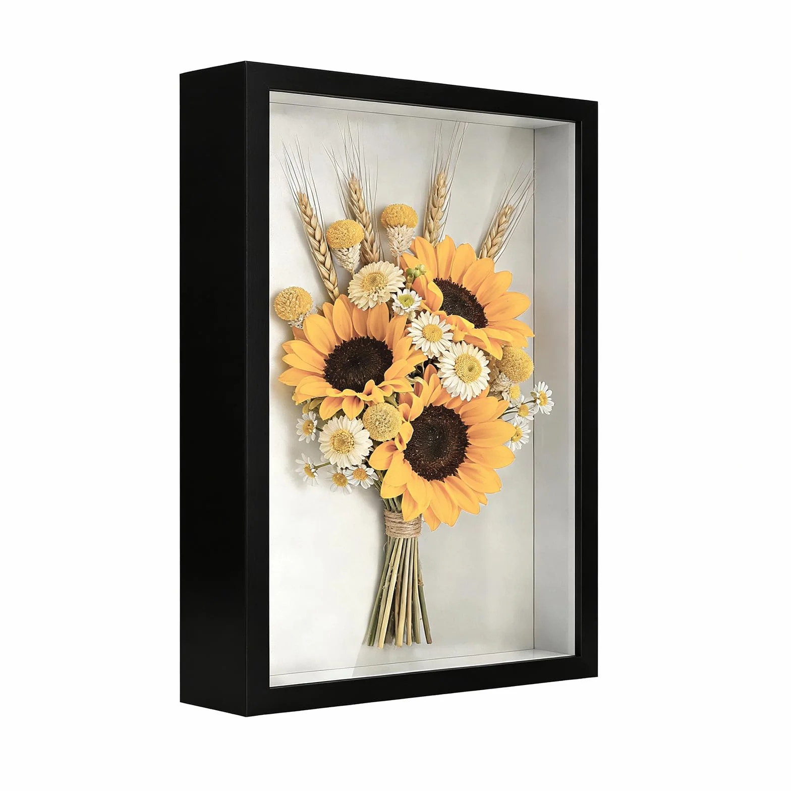 3D Marco de Fotos, 30 x 40 cm, Marco de Fotos Profundo para Rellenar, Marcos para Rellenar 3D, con Placa Acrílica Transparente, Marcos de Objetos Más Profundo, para Manualidades, Souvenirs, Negro