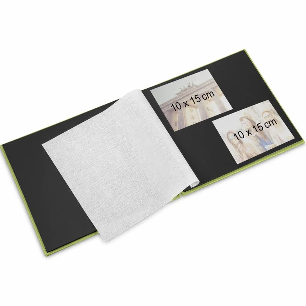 HAMA Álbum de fotos 28x24cm 50 páginas 100 fotos 10x15cm espiral gris claro