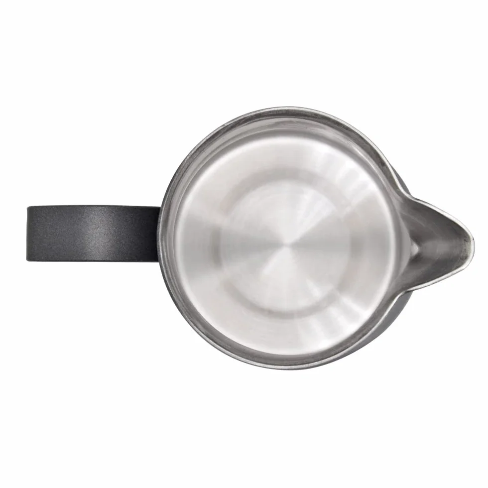 Jarra de Leche y Espuma de Acero Inoxidable, Estilo Europeo, Negro 500ml/17oz