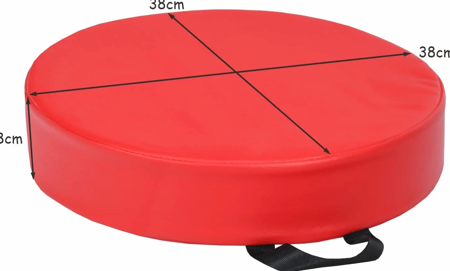 GOPLUS Juego de 6 Cojines para Silla Infantil, Cojín de Suelo con Asa, Piel Sintética y Espuma, Multicolor