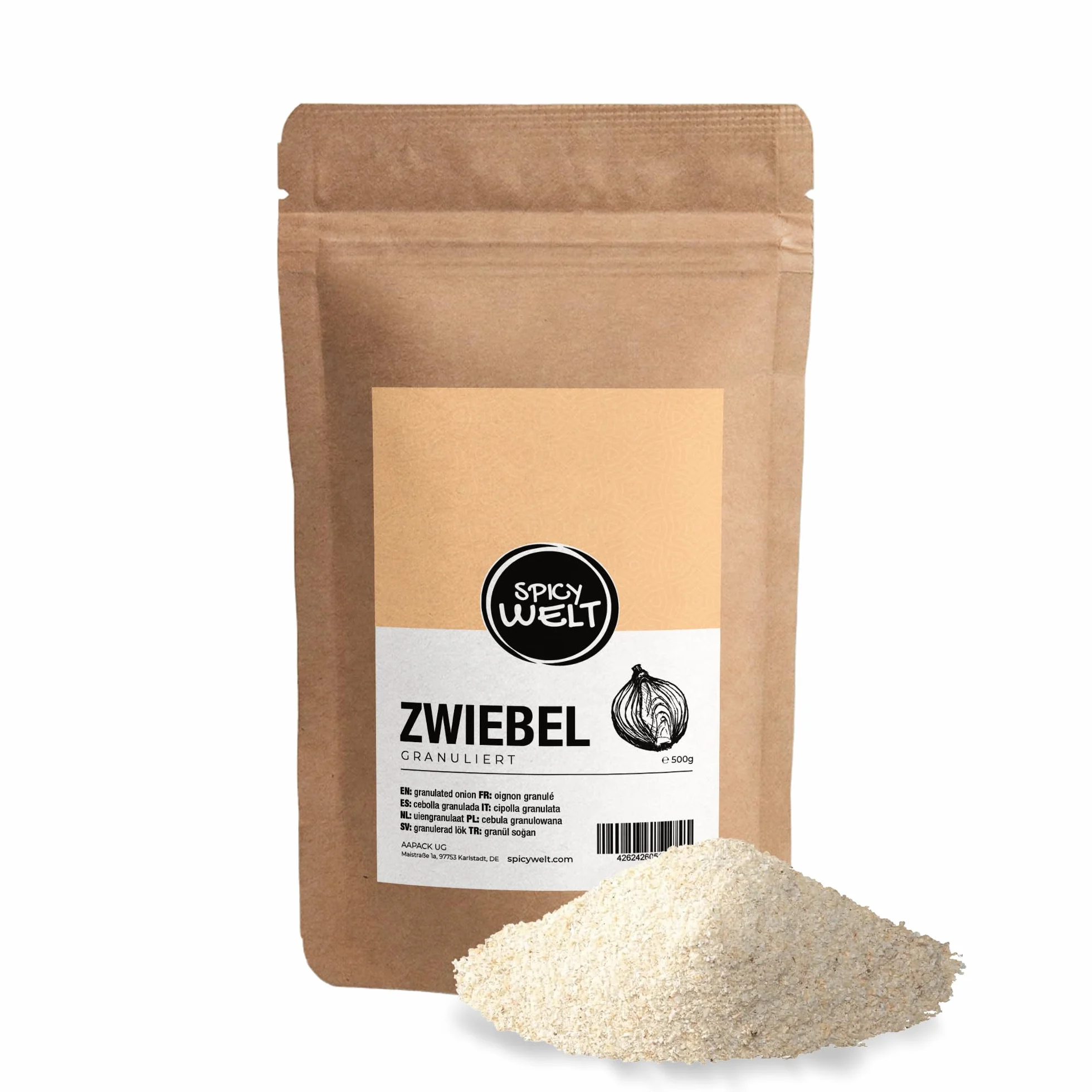 Cebolla Granulada 500g - Cebolla Deshidratada en Gránulos para Guisos, Salsas y Adobos 100% Natural
