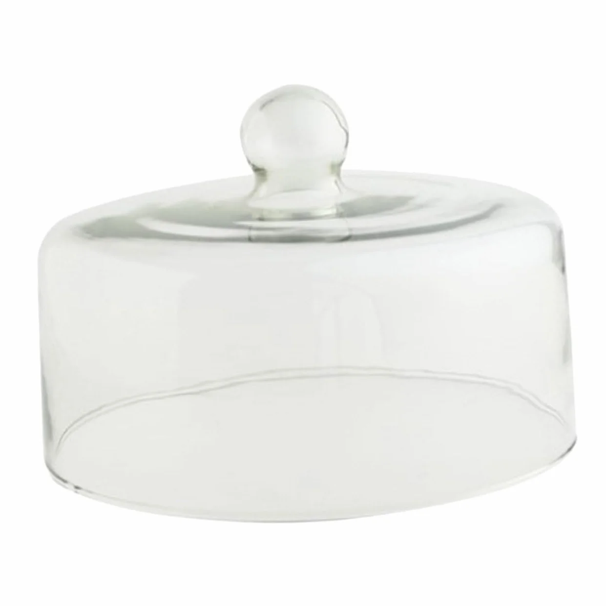 POPETPOP Cubierta de Pastel Transparente de Vidrio sin Plomo 26 Cm Asa Protectora para Alimentos Hogar Cocina Anti Polvo para Repostería y Postres