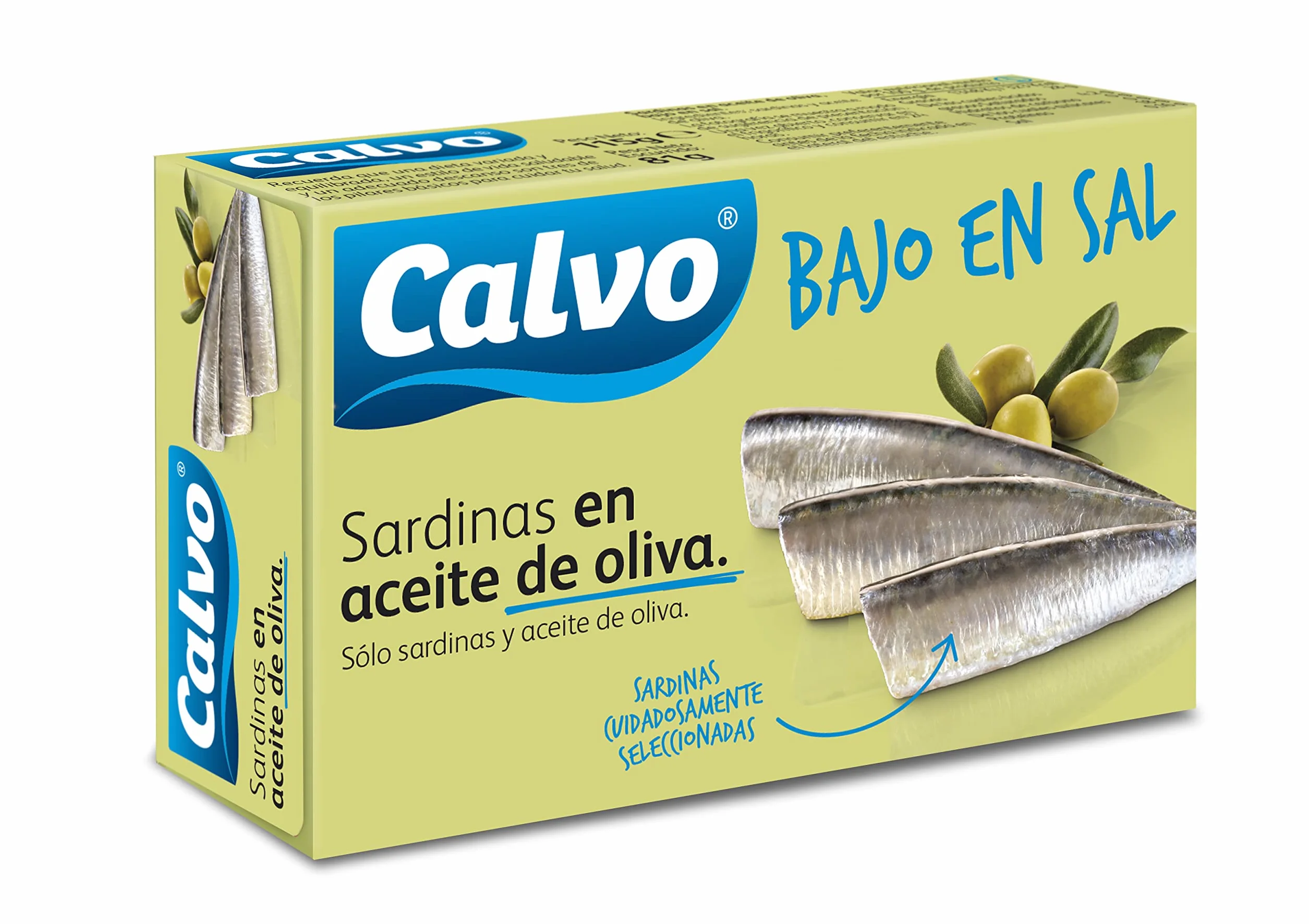 Calvo Sardinas en Aceite de Oliva Baja en Sal 120g