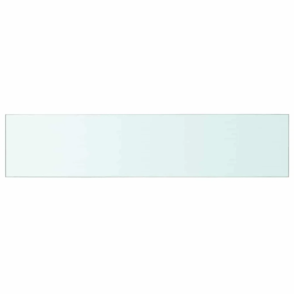 vidaXL 2 Estantes Panel Balda Placa Estantería para Pared Expositora Vidrio Transparente 60x12cm
