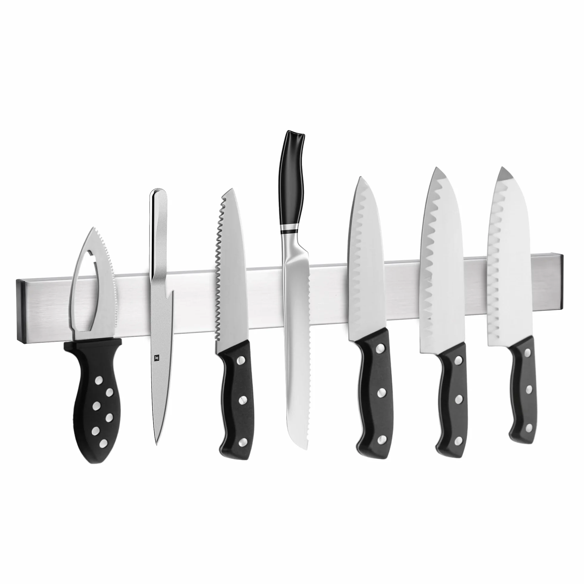 Barra Magnética para Cuchillos 40cm Acero Inoxidable Soporte Autoadhesivo Cocina Taller