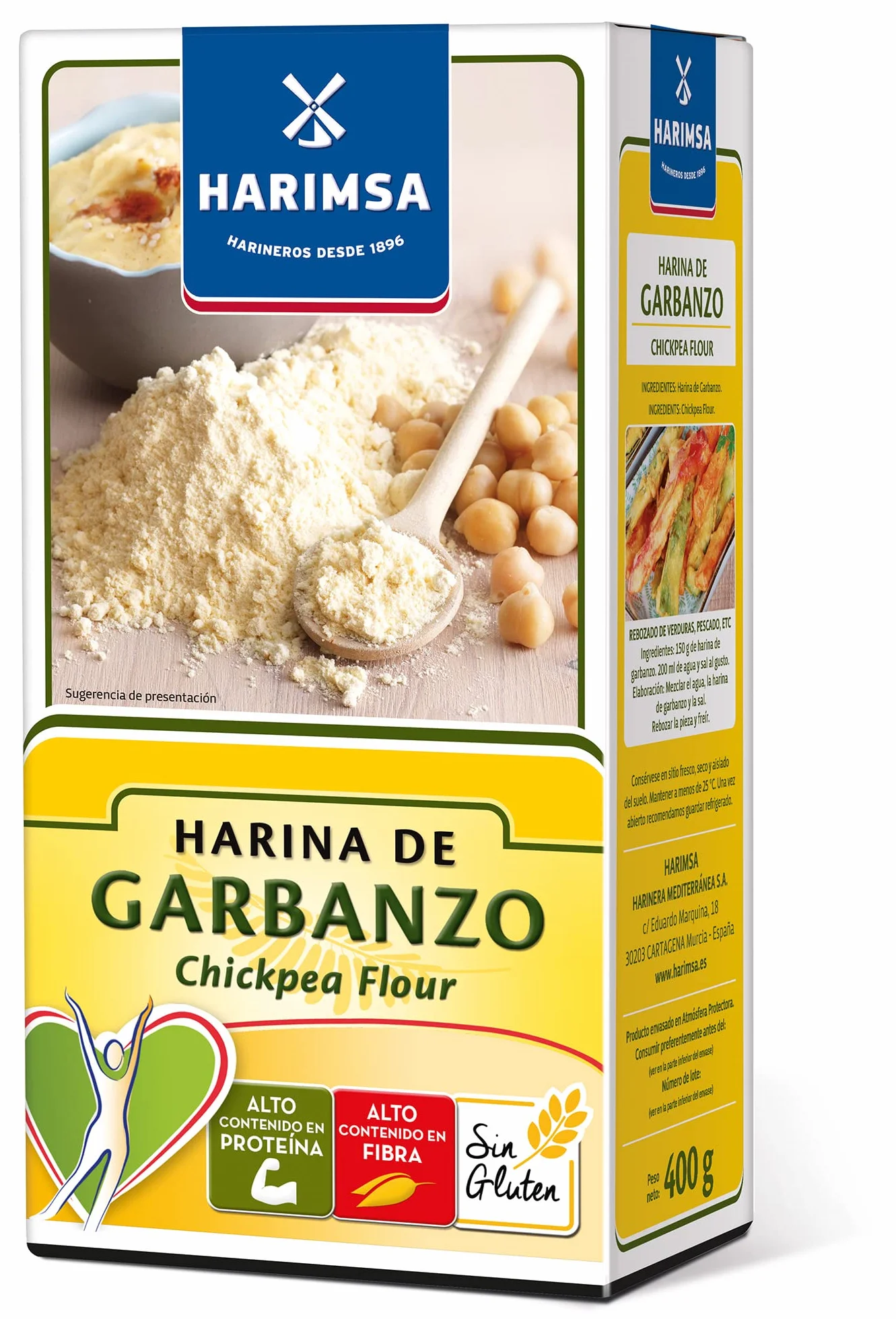 Harimsa Harina de Garbanzo sin Gluten 400 g