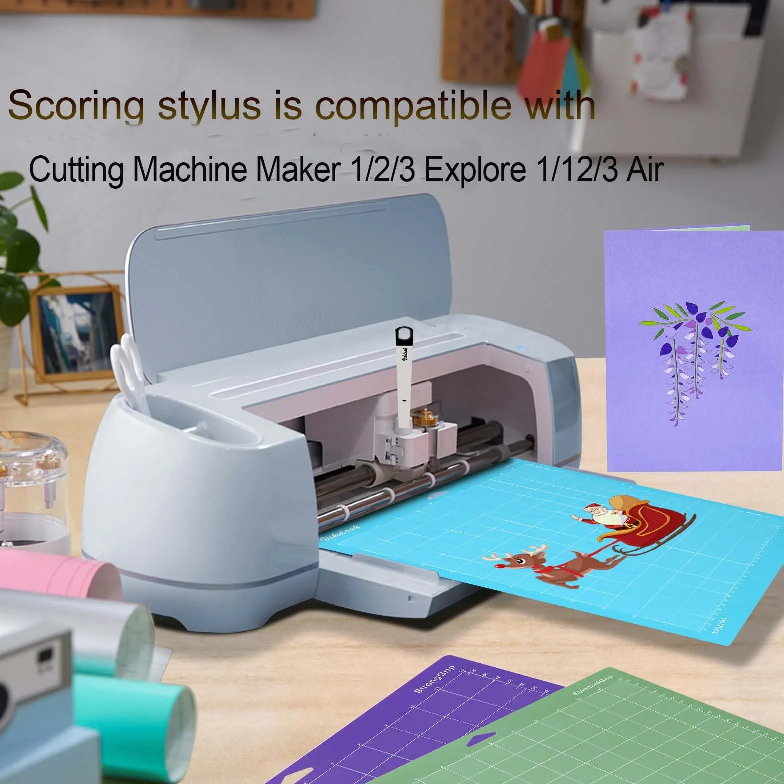 Lápiz de puntuación para Cricut Explore air2 Maker 3 Folding Scoring Stylus Tools Pen for Cardsmarking, InnovBoxes Envelopes Boxes 3D Creations Accessories Tools for Cricut