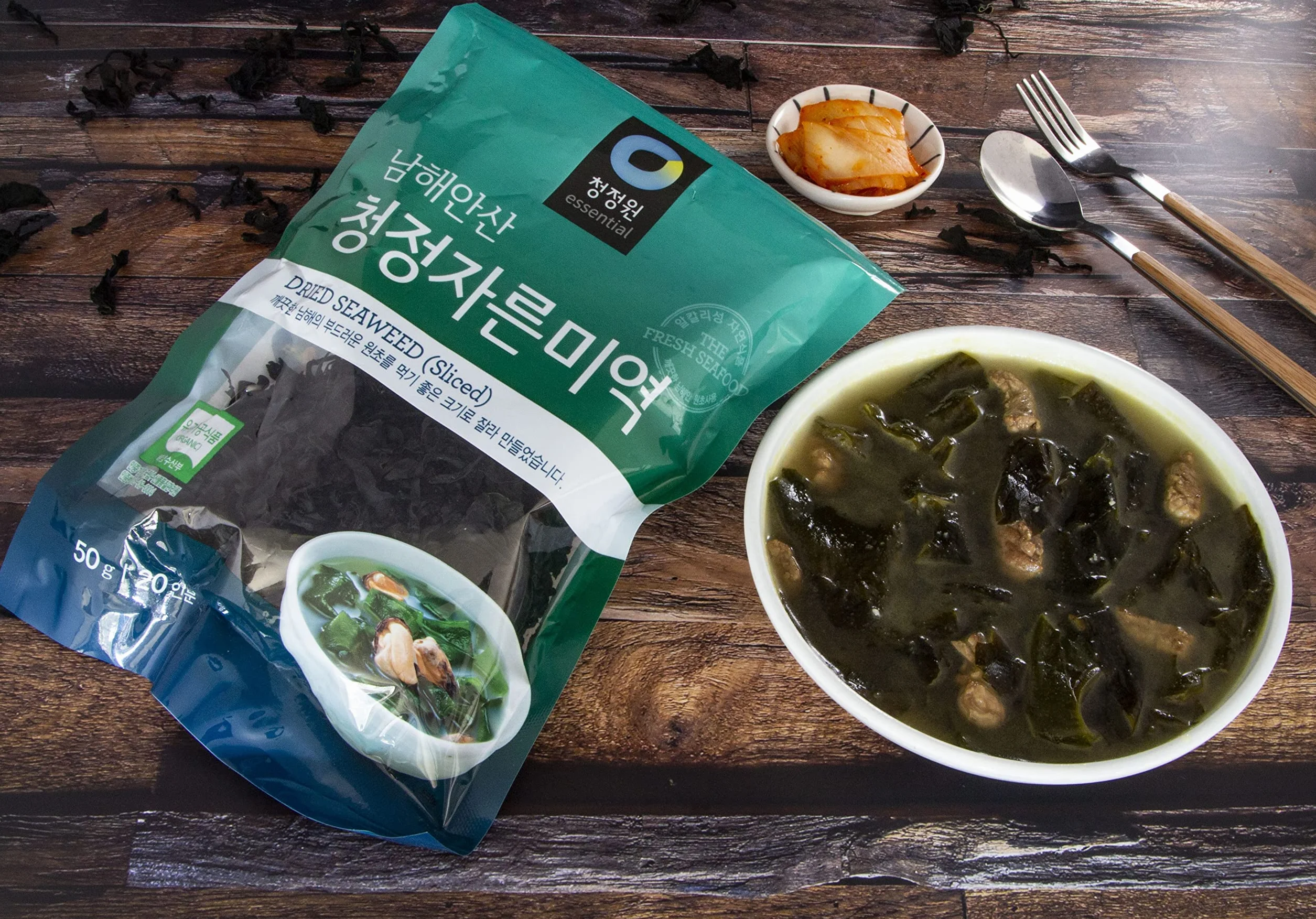 CHUNG JUNG ONE Algas secas cortadas 20 g snack sopa calidad premium Corea del Sur