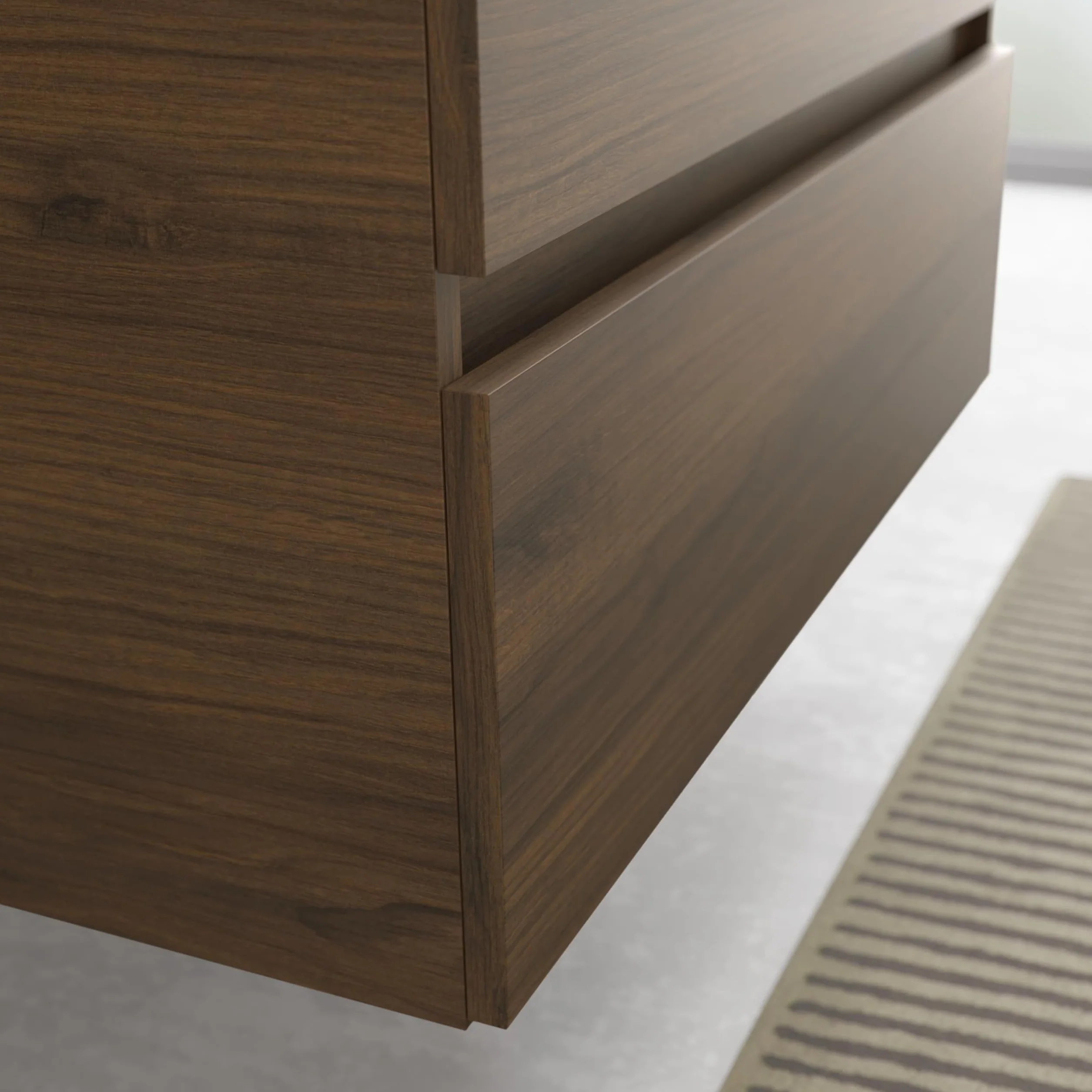 Salgar Mueble de baño Bequia 80cm + Lavabo cerámica | Nogal|80x45x56