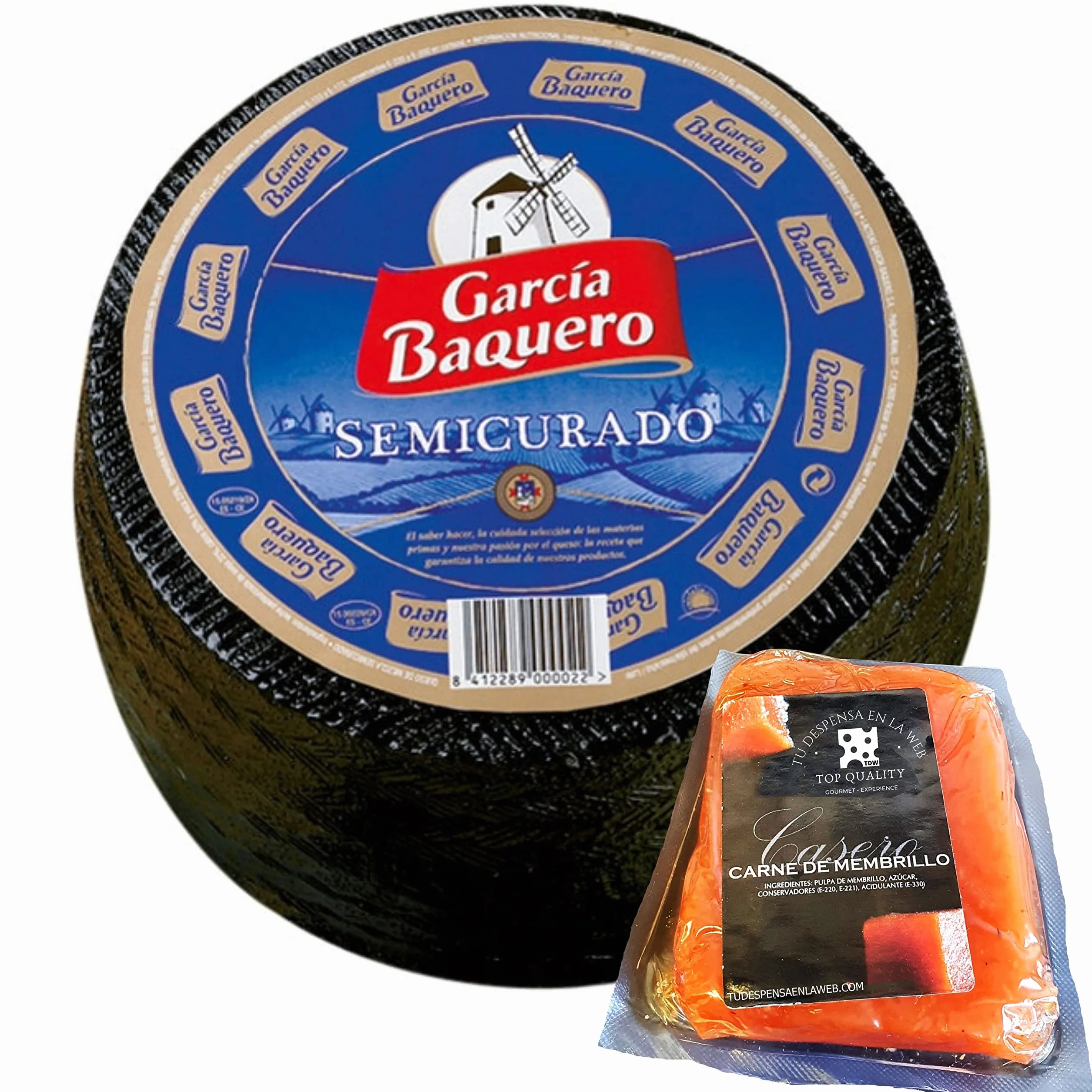 Queso García Baquero Semicurado Mezcla 3 kg con Membrillo