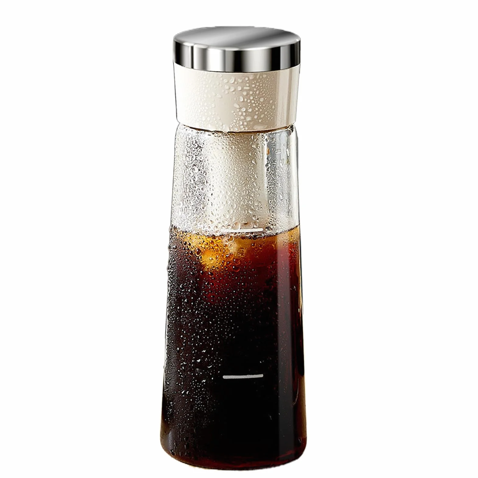 Cold Brew Coffee Maker, Prensa Tipo Brewing Olla, Máquina de Tragaperras Múltiples, 3,34 x 9,76