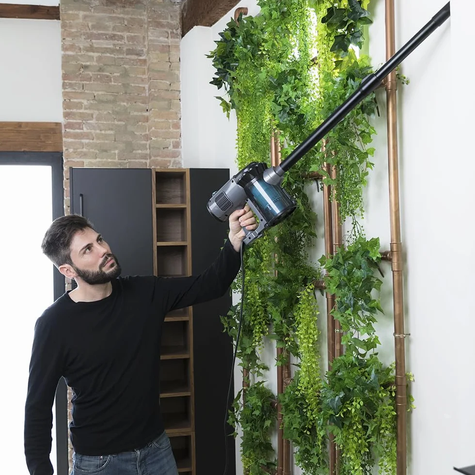 Cecotec Aspirador Vertical Conga Thunderbrush 560 2 en 1 600 W Tecnología ciclónica Filtro Alta eficiencia 6 Metros