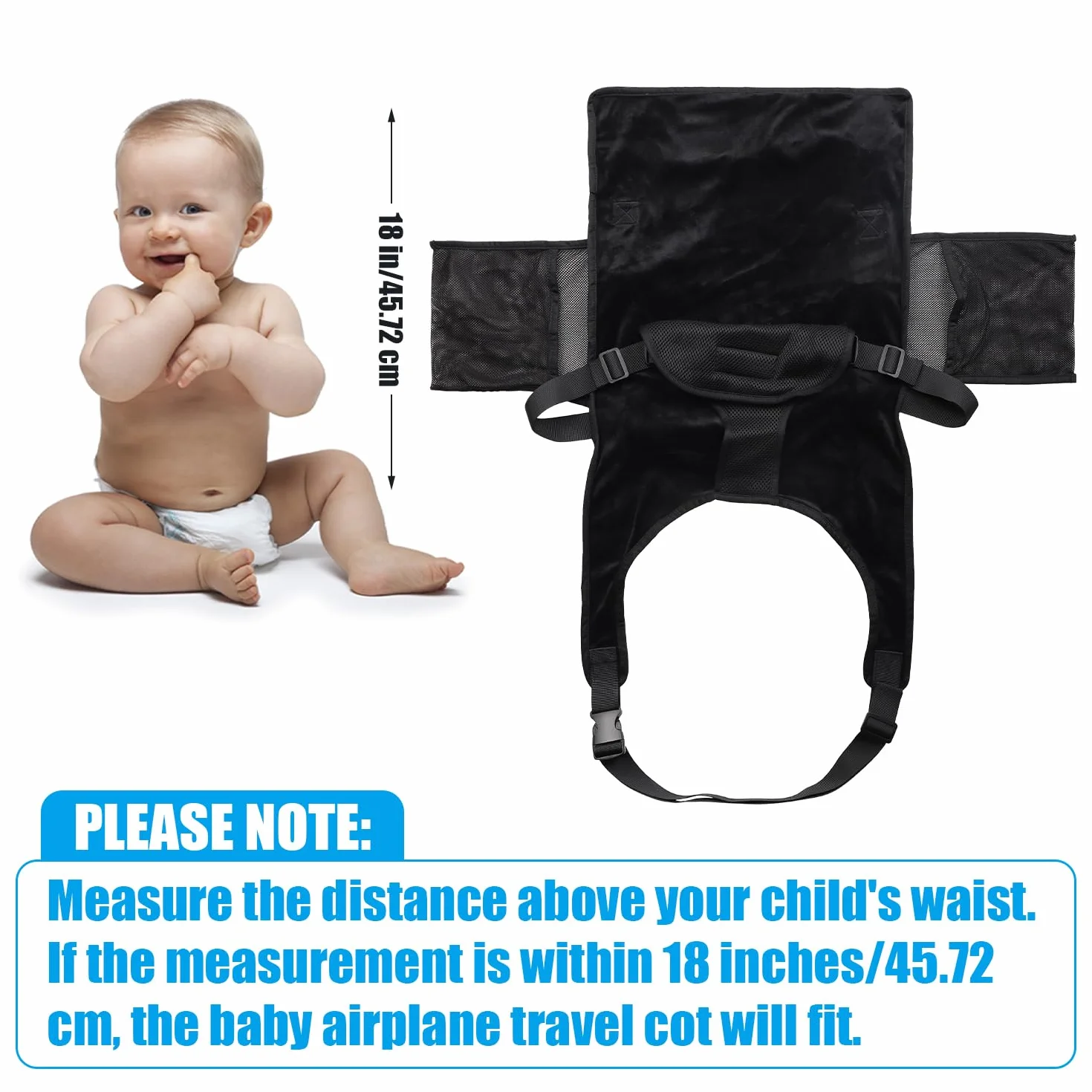 Reposapiés de Avión para Niños Plegable Portátil Cama de Viaje