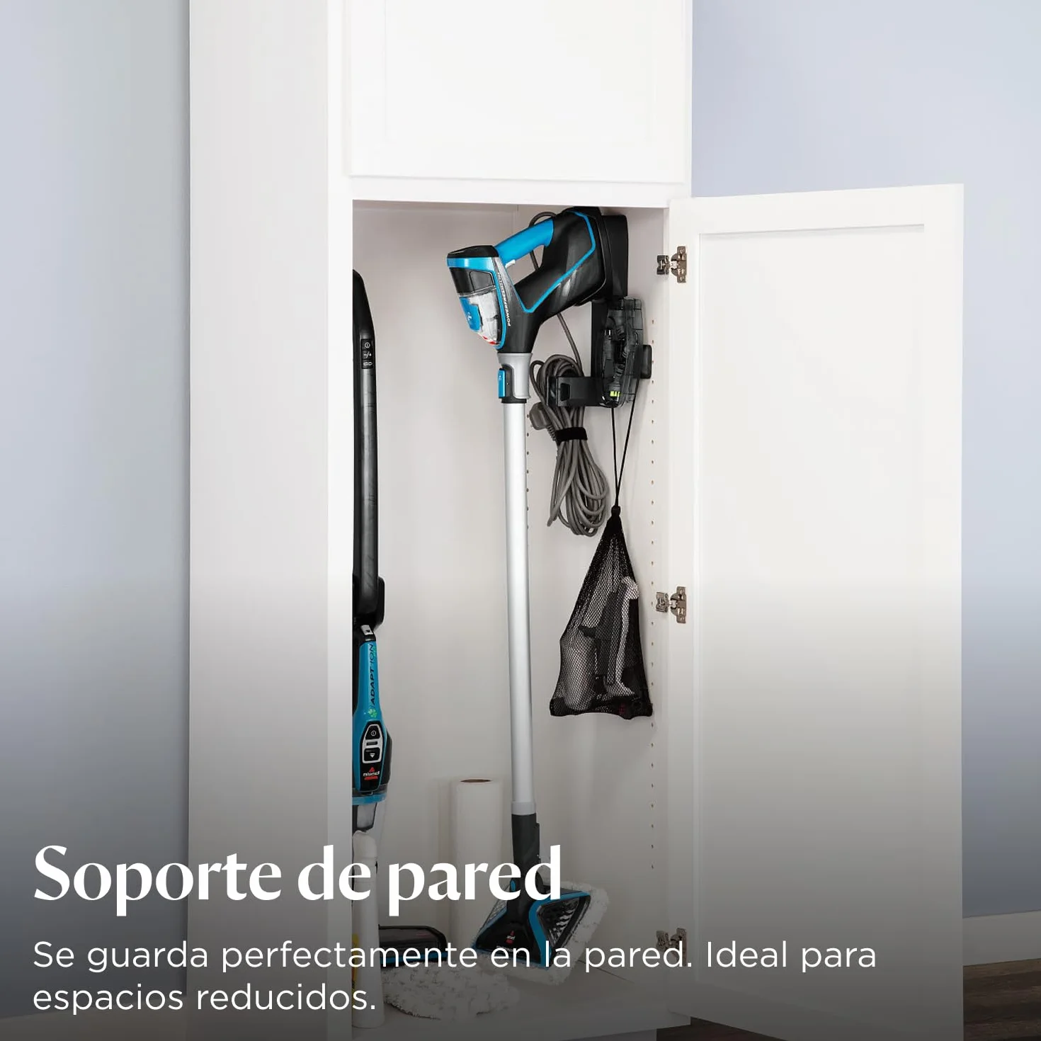 BISSELL PowerFresh Slim Steam, vaporeta 3 en 1, cambia de limpiador de vapor para suelos a limpiador de vapor de mano, vaporizador ligero, multiuso con herramientas, 1600 W, 1,86 kg, 4268N