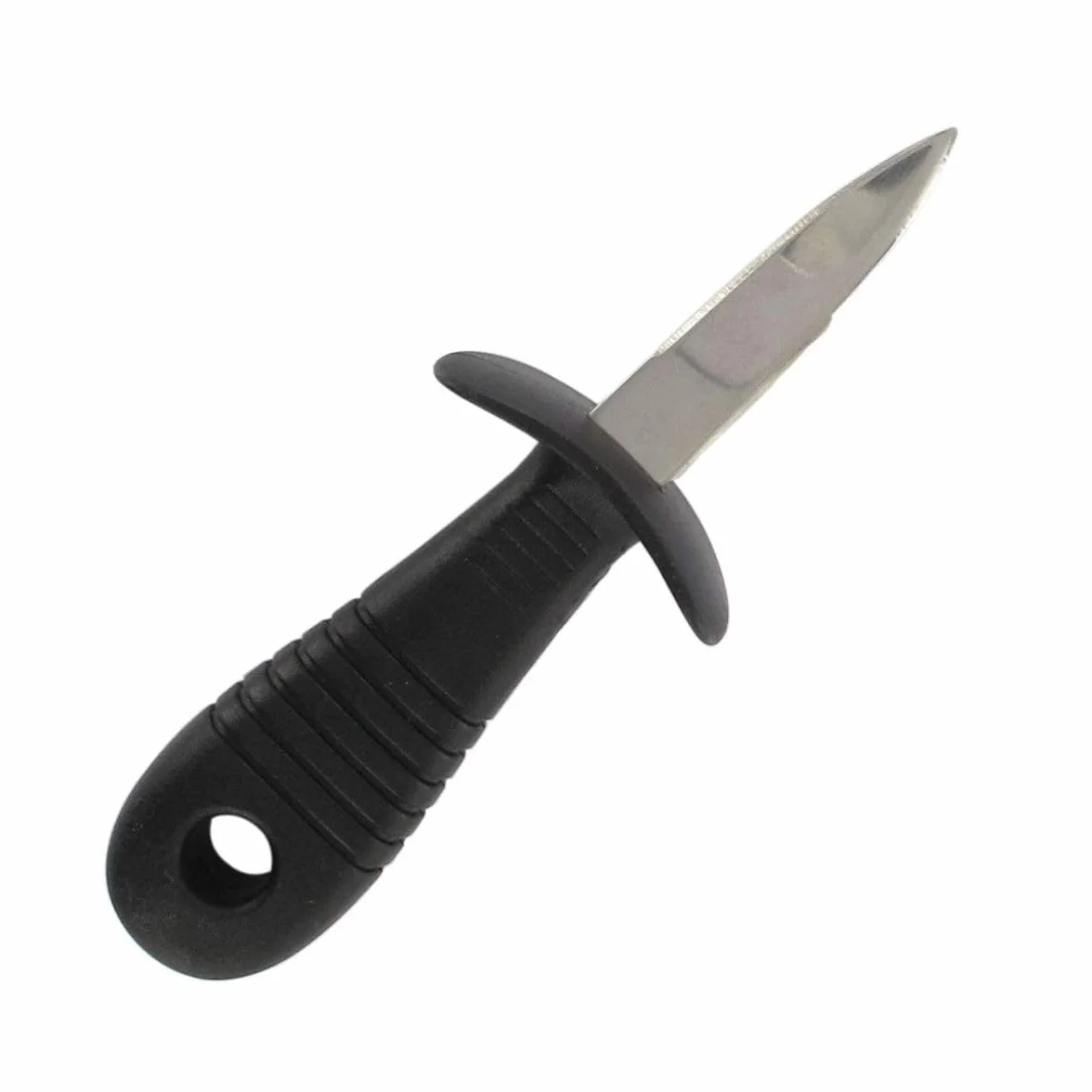 Fackelmann 43780 - Cuchillo para ostras, Cuchillo para Abrir ostras, Cuchillo para ostras, plástico, Acero Inoxidable, Negro, Rojo, 15,5 x 5,3 x 3,9 cm