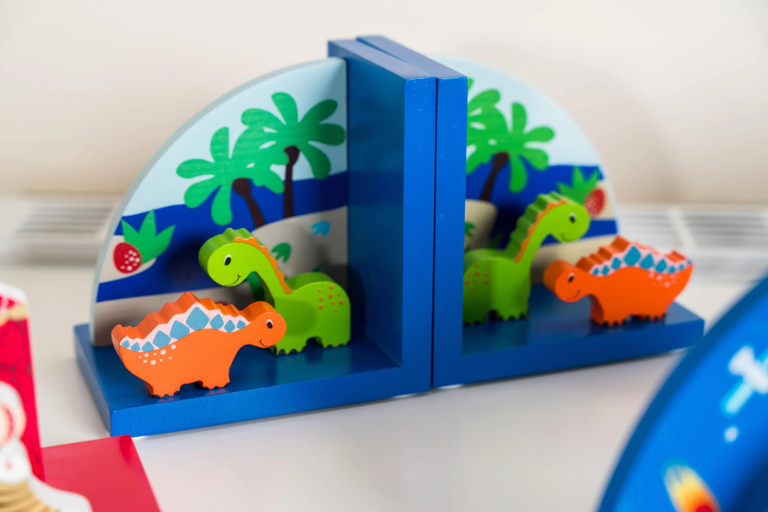 Sujetalibros infantiles con diseño de dinosaurios para la habitación de los niños y bebés