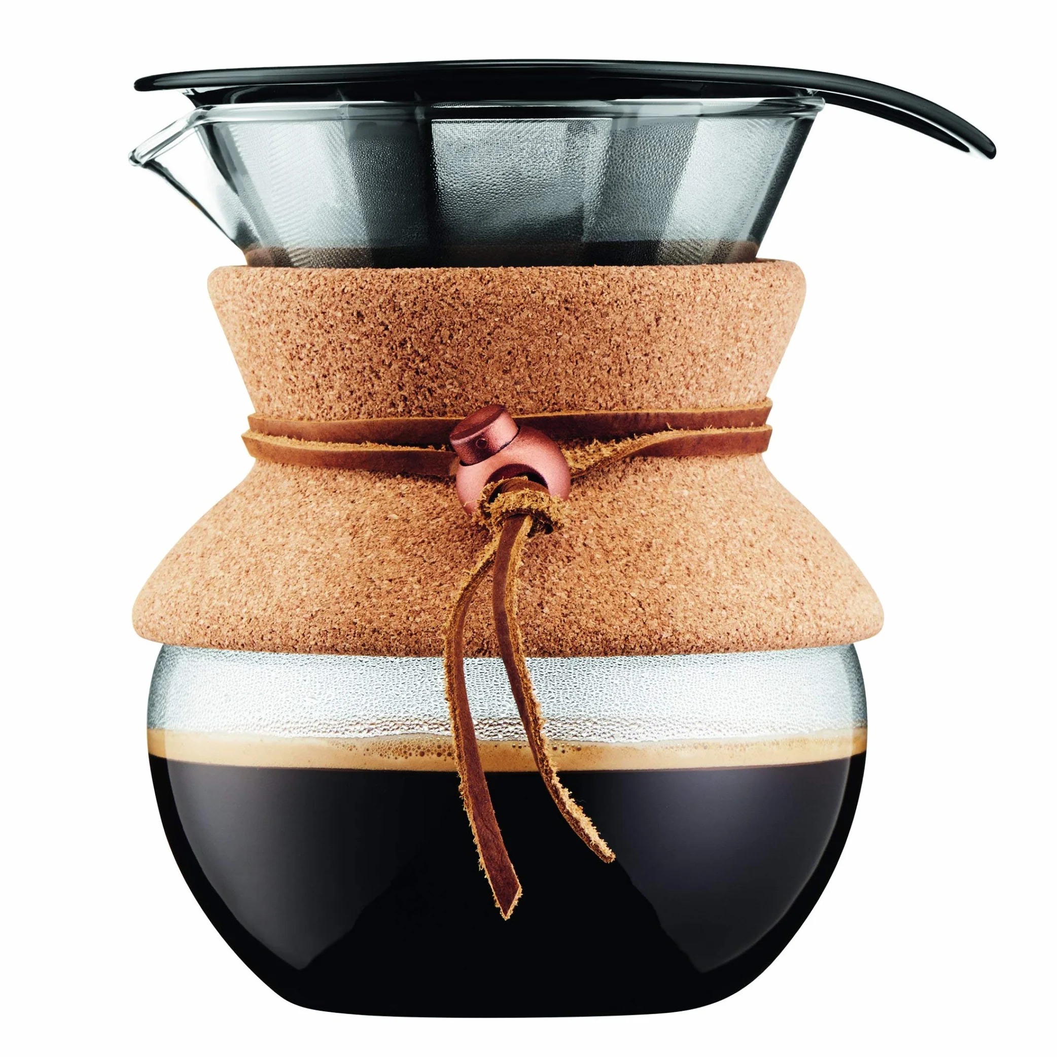 Pour over: cafetera de goteo con filtro dorado, 0.5 l